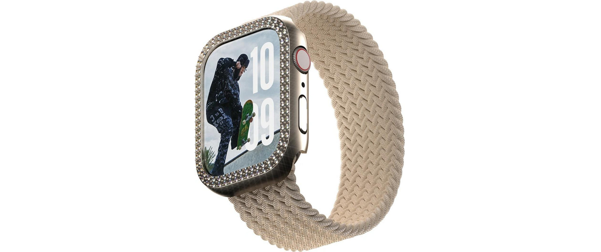 PanzerGlass SAFE. Bling Bumper – Displayschutz – für Apple Watch Series 10 46 mm, Gold, 1 Stück