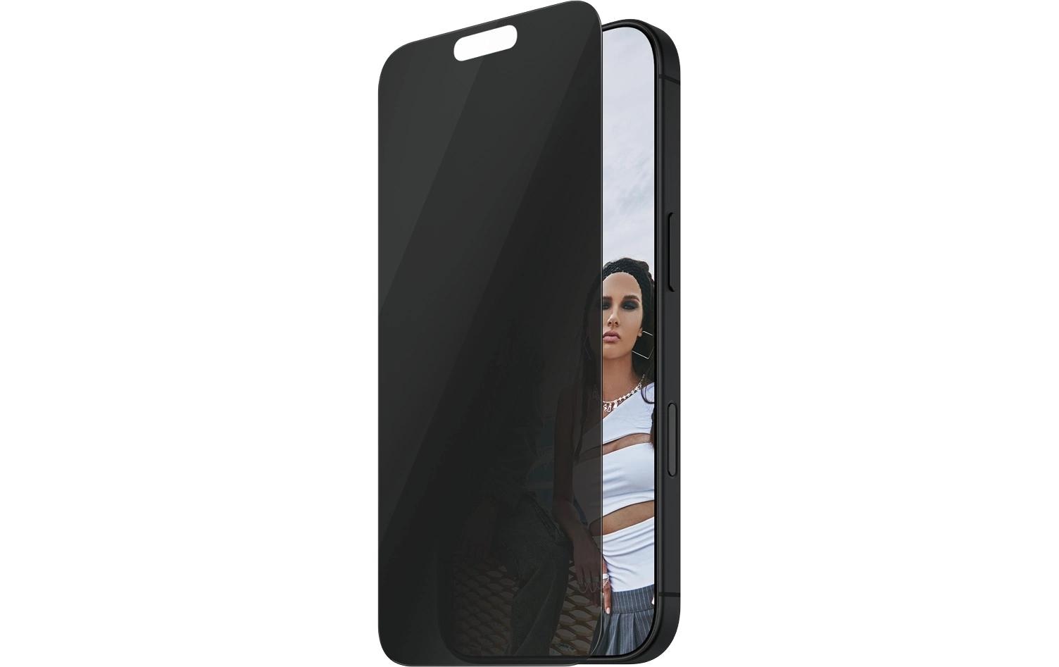 PanzerGlass SAFE. – Privacy-Filter (Panzerglas), Ultra-Wide Fit – für iPhone 16 Pro Max – mit Applikator