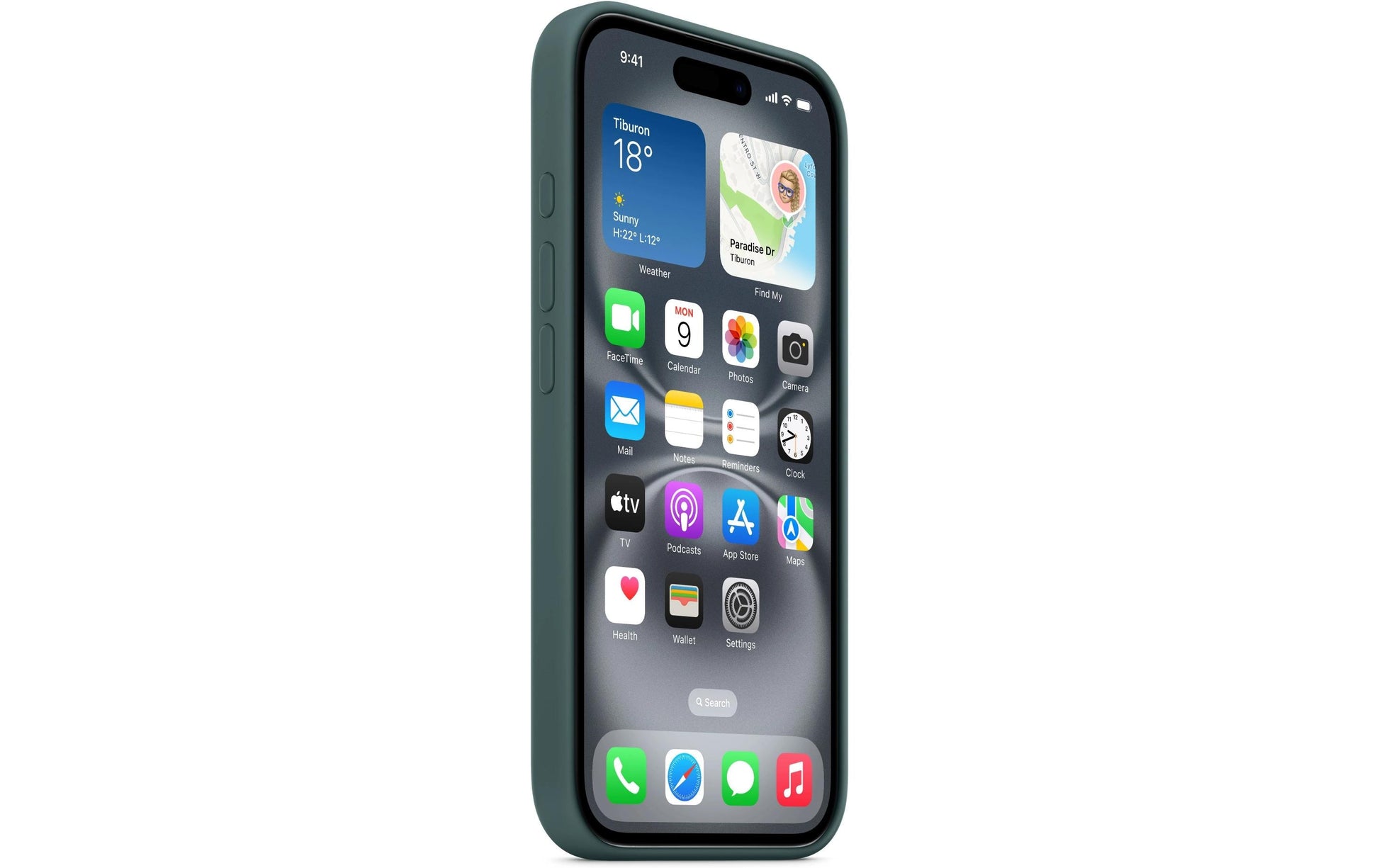 Apple Backcover – für Apple iPhone 16 – grün – Silikon – MagSafe-kompatibel