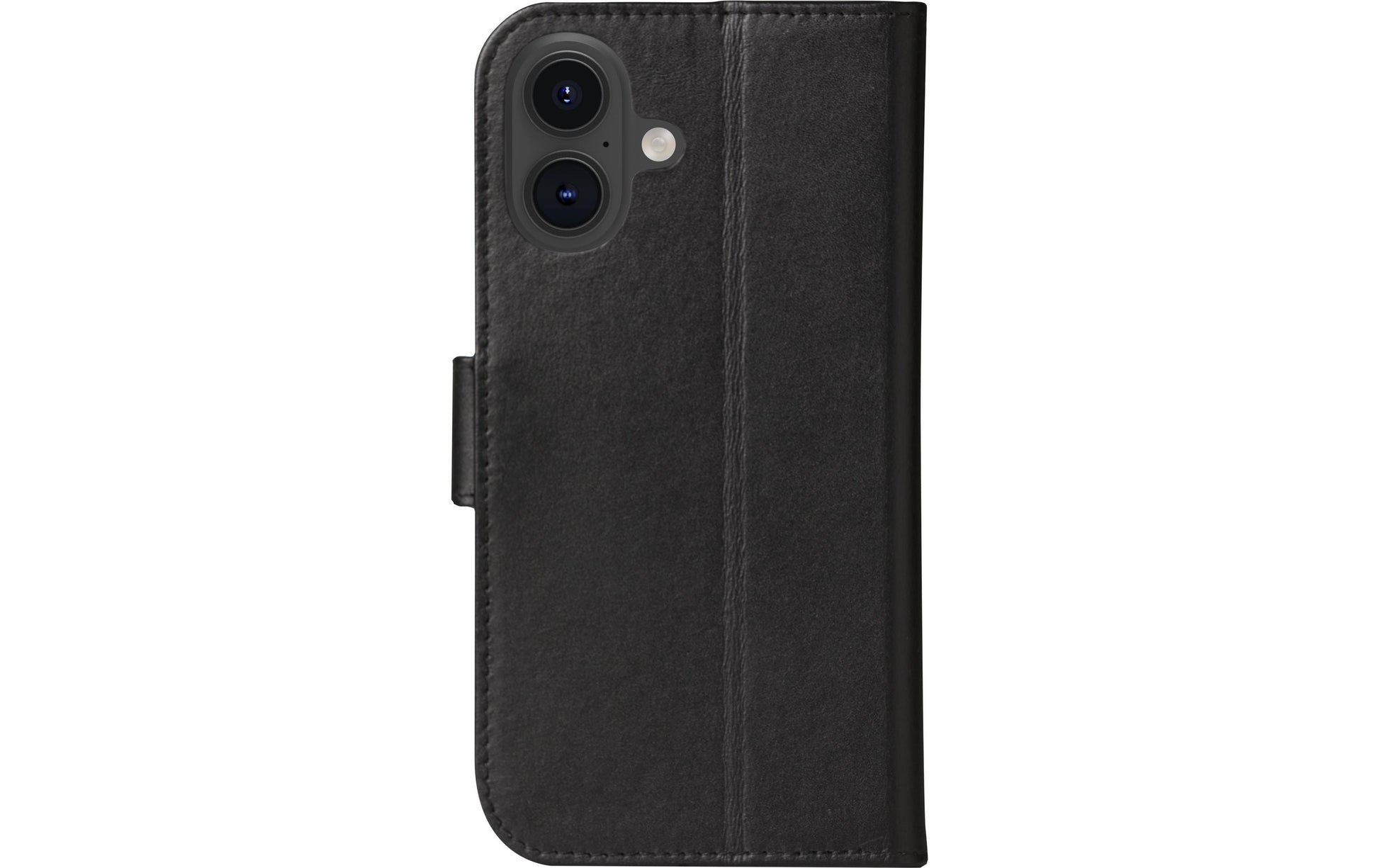 dbramante1928 Copenhagen Folio – für Apple iPhone 16, mit Ständer, 3 Kartenfächer, Leder, Schwarz