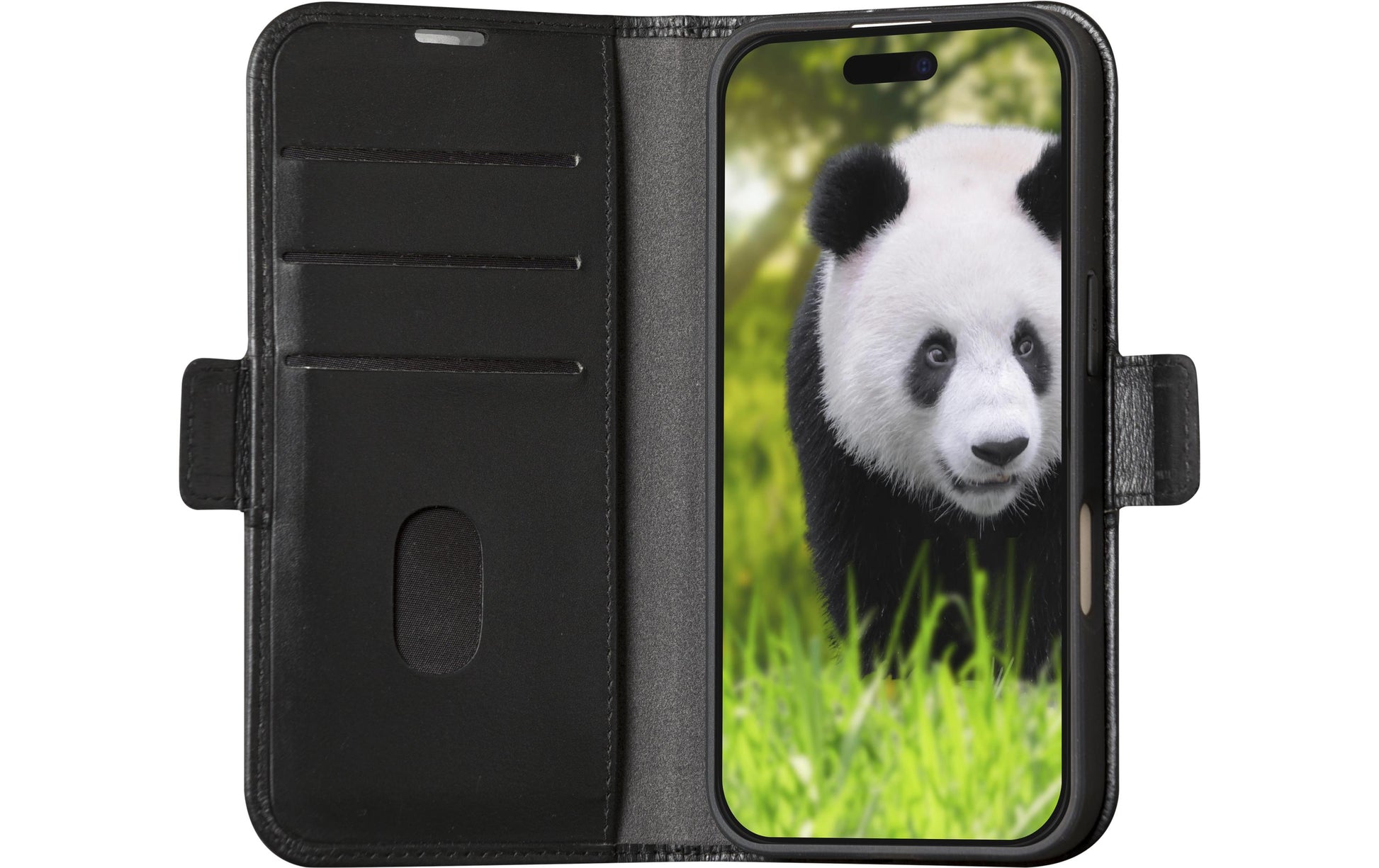 dbramante1928 Copenhagen Folio – für Apple iPhone 16 Plus, mit Ständer, 3 Kartenfächer, Leder, schwarz