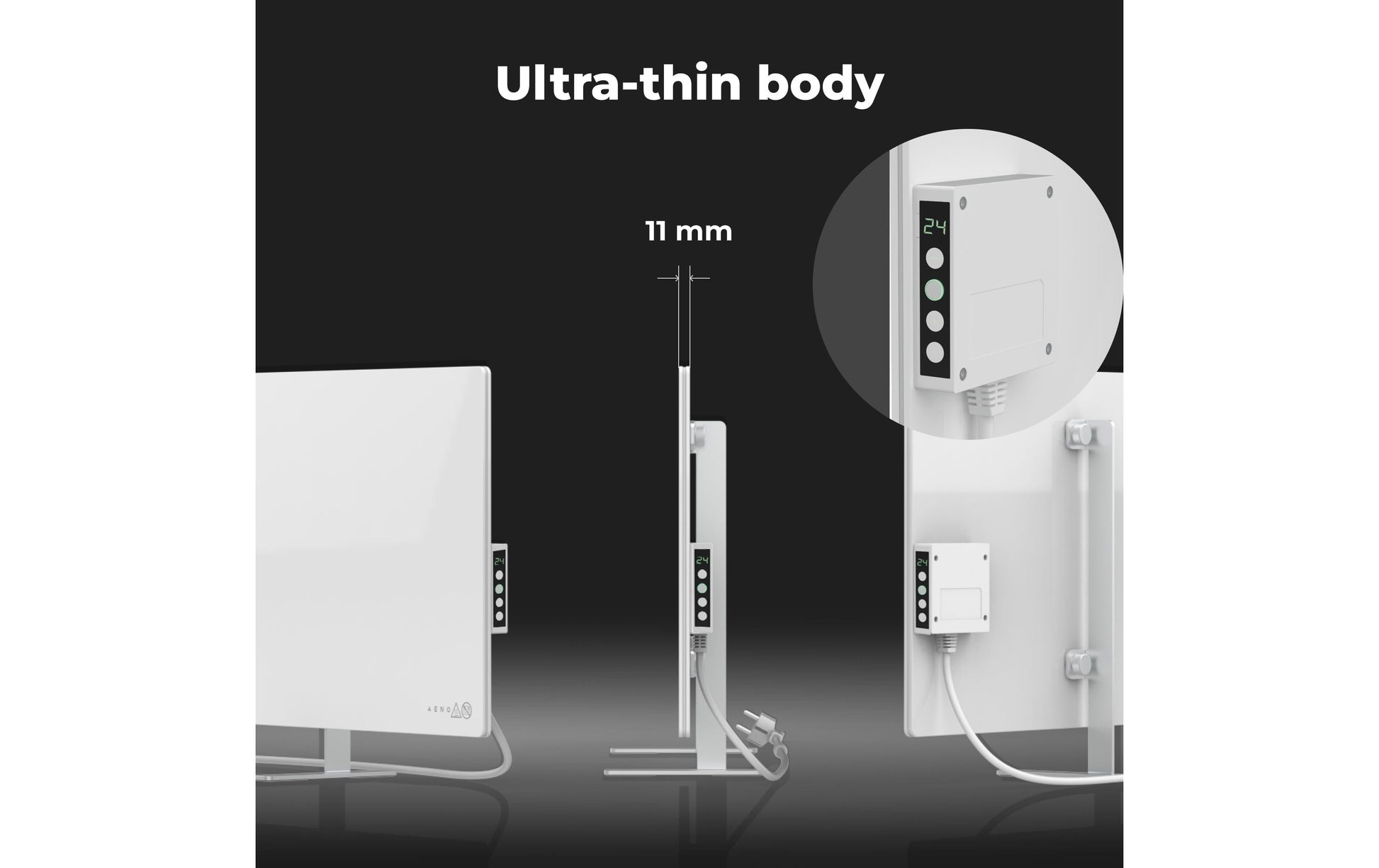AENO Infrarot-Heizer GH4S – 700 W, bis 30m², WLAN, App-Steuerung
