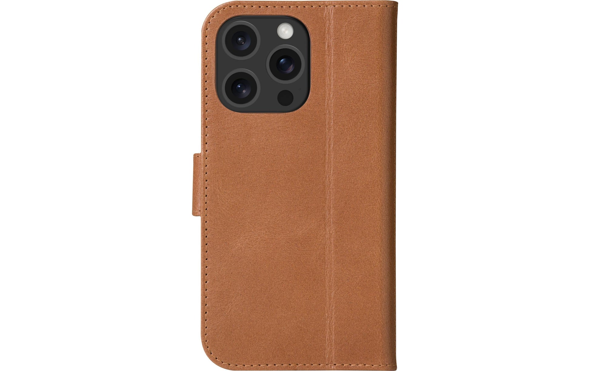 dbramante1928 Copenhagen Wallethülle – für Apple iPhone 16 Pro, 3 Kartenfächer, Leder, Tan, Magnetverschluss