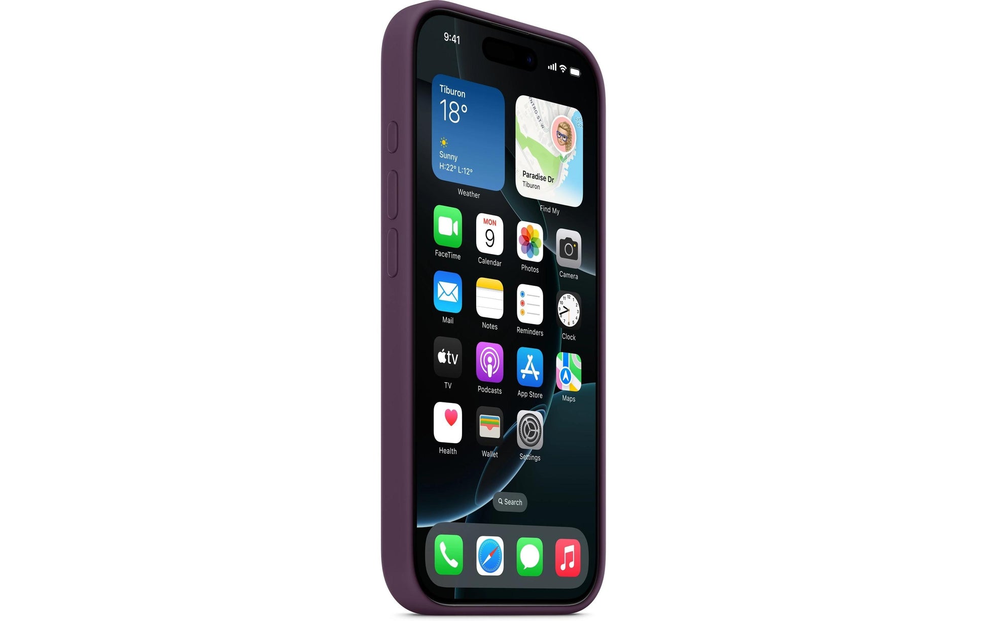 Apple Backcover – für Apple iPhone 16 Pro – violett – Silikon – MagSafe-kompatibel