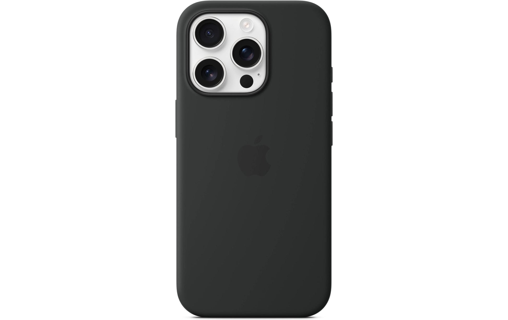 Apple Backcover – für Apple iPhone 16 Pro, MagSafe, Silikon+Mikrofaser, Schwarz