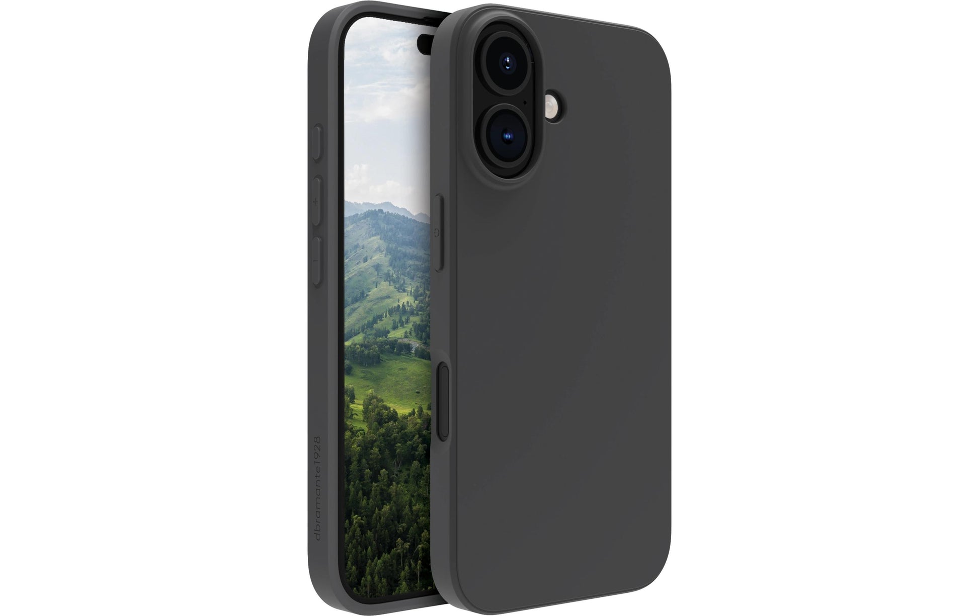 dbramante1928 Backcover – für Apple iPhone 16, Recycling-Kunststoff, Night Black