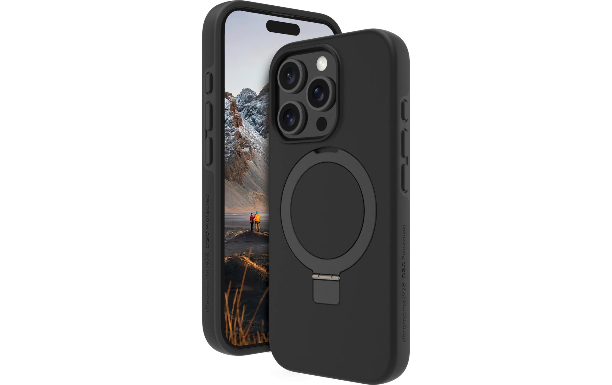 dbramante1928 Iceland Ultra D3O MS Kick Backcover – für Apple iPhone 16 Pro, D3O, schwarz, bis 4 m sturzsicher