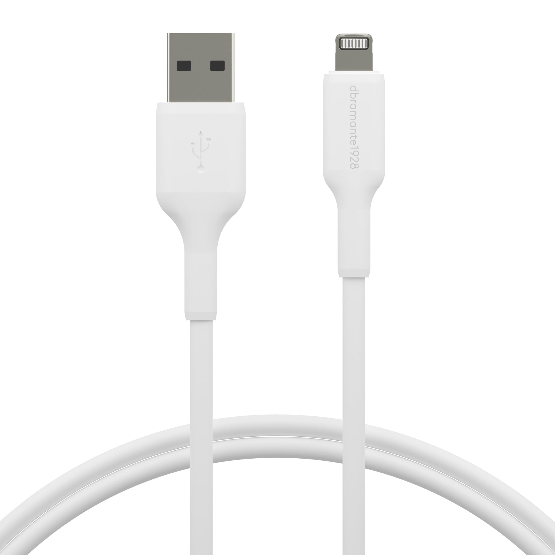 dbramante1928 Daten- & Ladekabel – USB-A auf Lightning 1 m, PD 12 W, Weiss – für iPhone/iPad