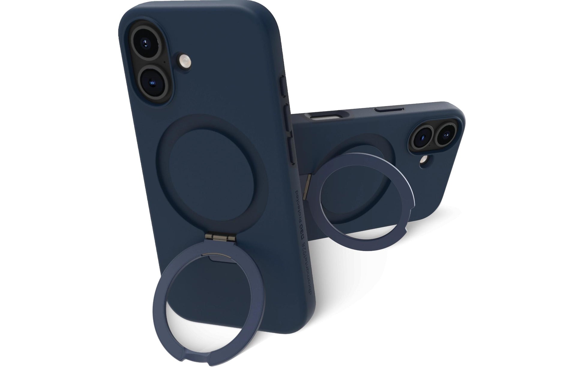 dbramante1928 Iceland Ultra D3O Backcover – für Apple iPhone 16 Plus, mit Ständer, Recycelter Kunststoff, Blau