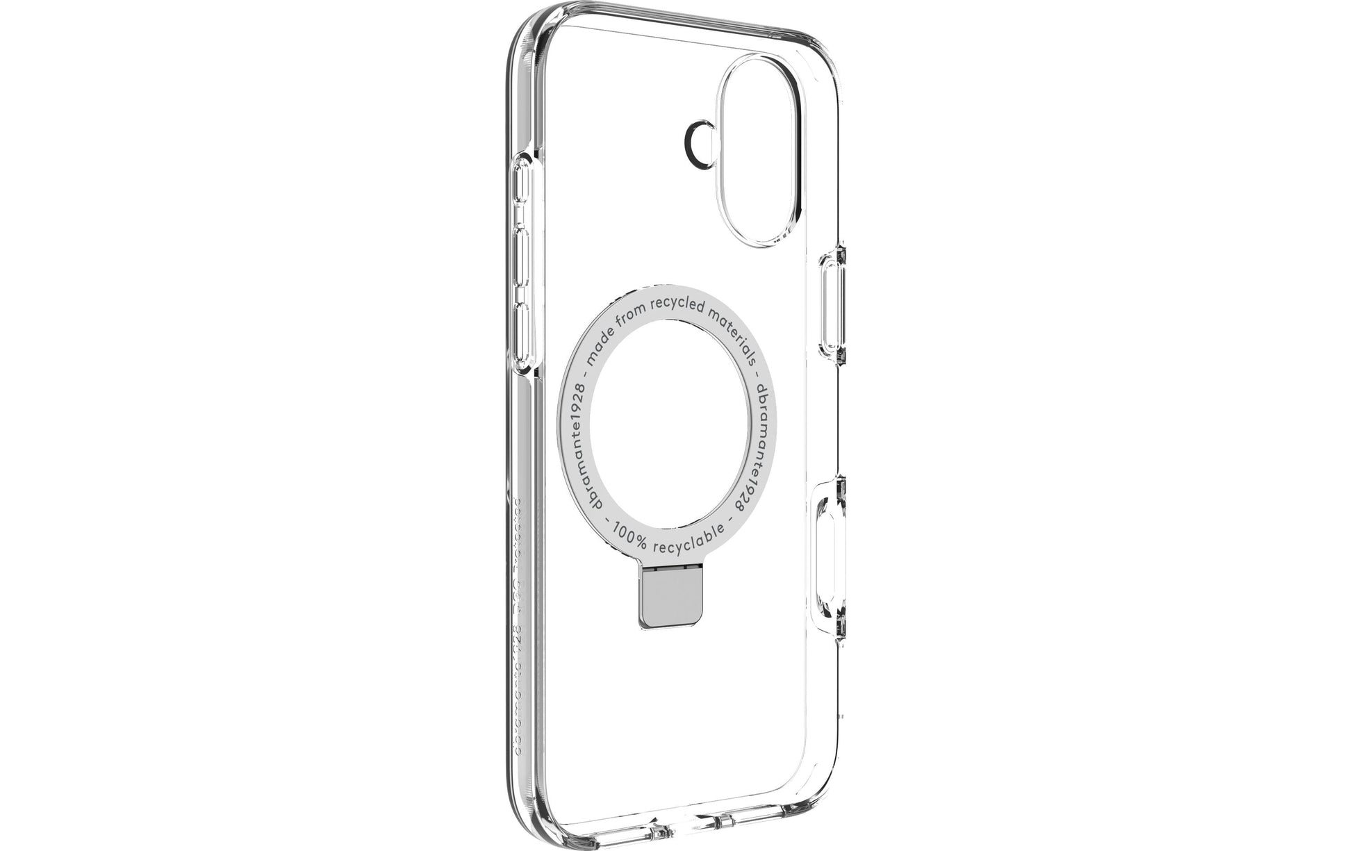 dbramante1928 Iceland Ultra D3O MS Kick Backcover – für Apple iPhone 16 Plus, Transparent, bis 4 m Sturzsicher