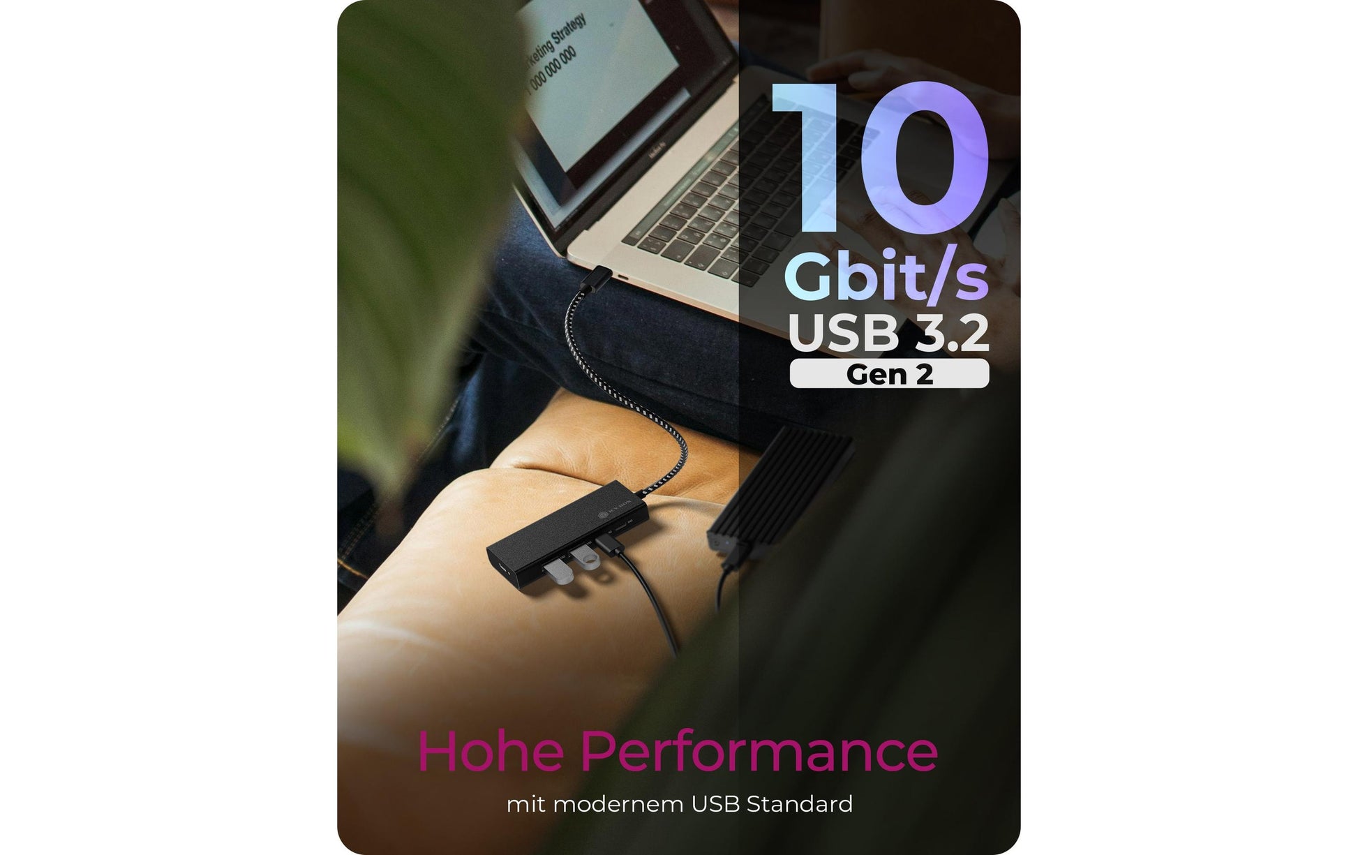 ICY BOX IB-HUB1436-CPD USB-Hub – USB-C, 2× USB-A, 2× USB-C, 100 W PD, für Windows/Mac