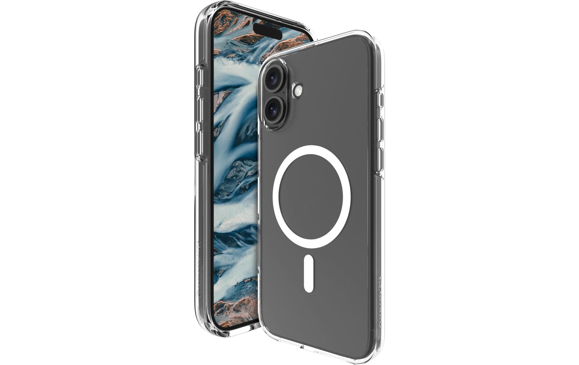 dbramante1928 Iceland Pro Backcover – für Apple iPhone 16, MagSafe, recycelter Kunststoff, transparent