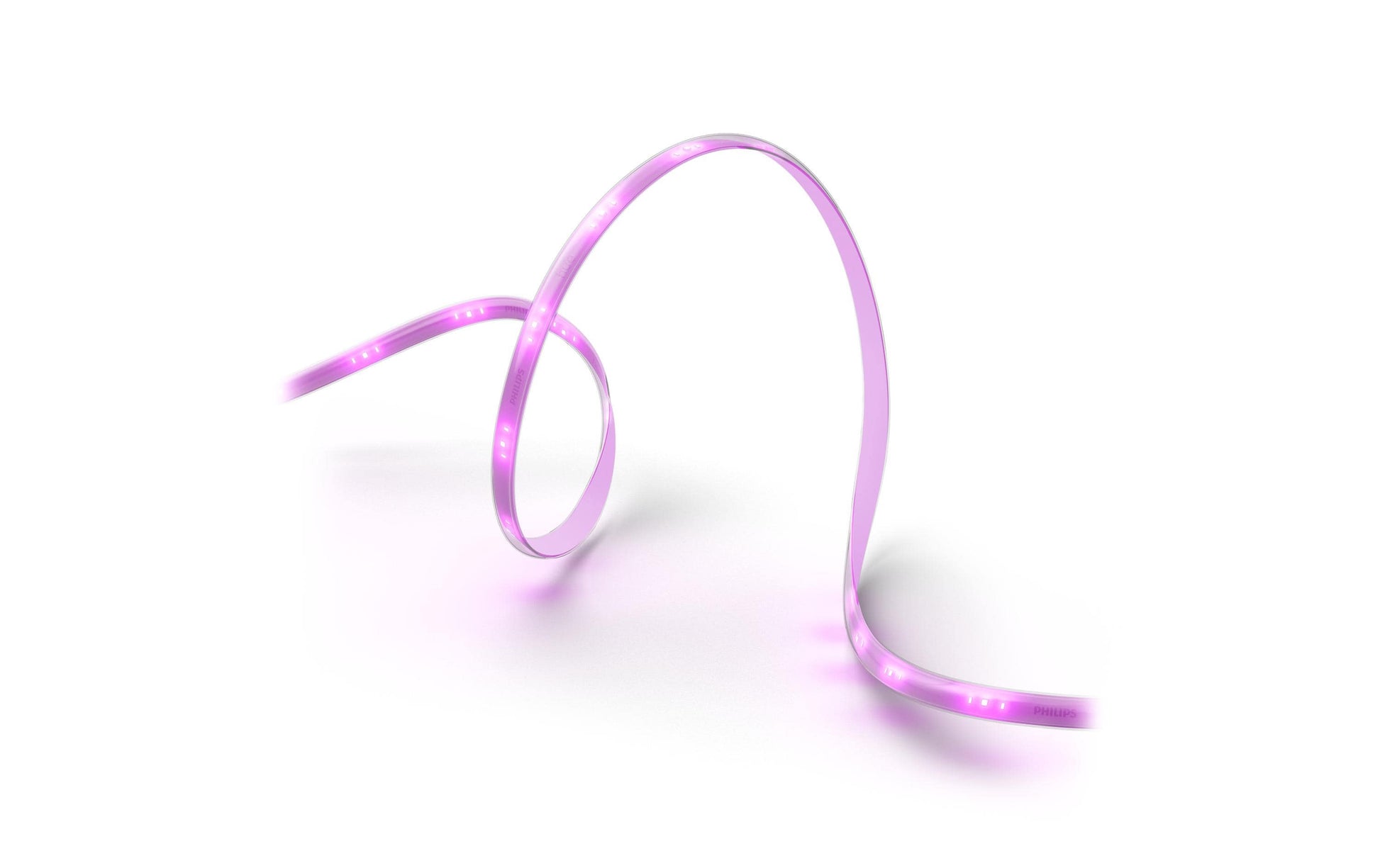 Philips by Signify Philips Hue LED-Strip Lightstrip Solo – 5 m, 1700 lm, 20 W, RGB, dimmbar, BT/Zigbee, weiss, mit Netzteil