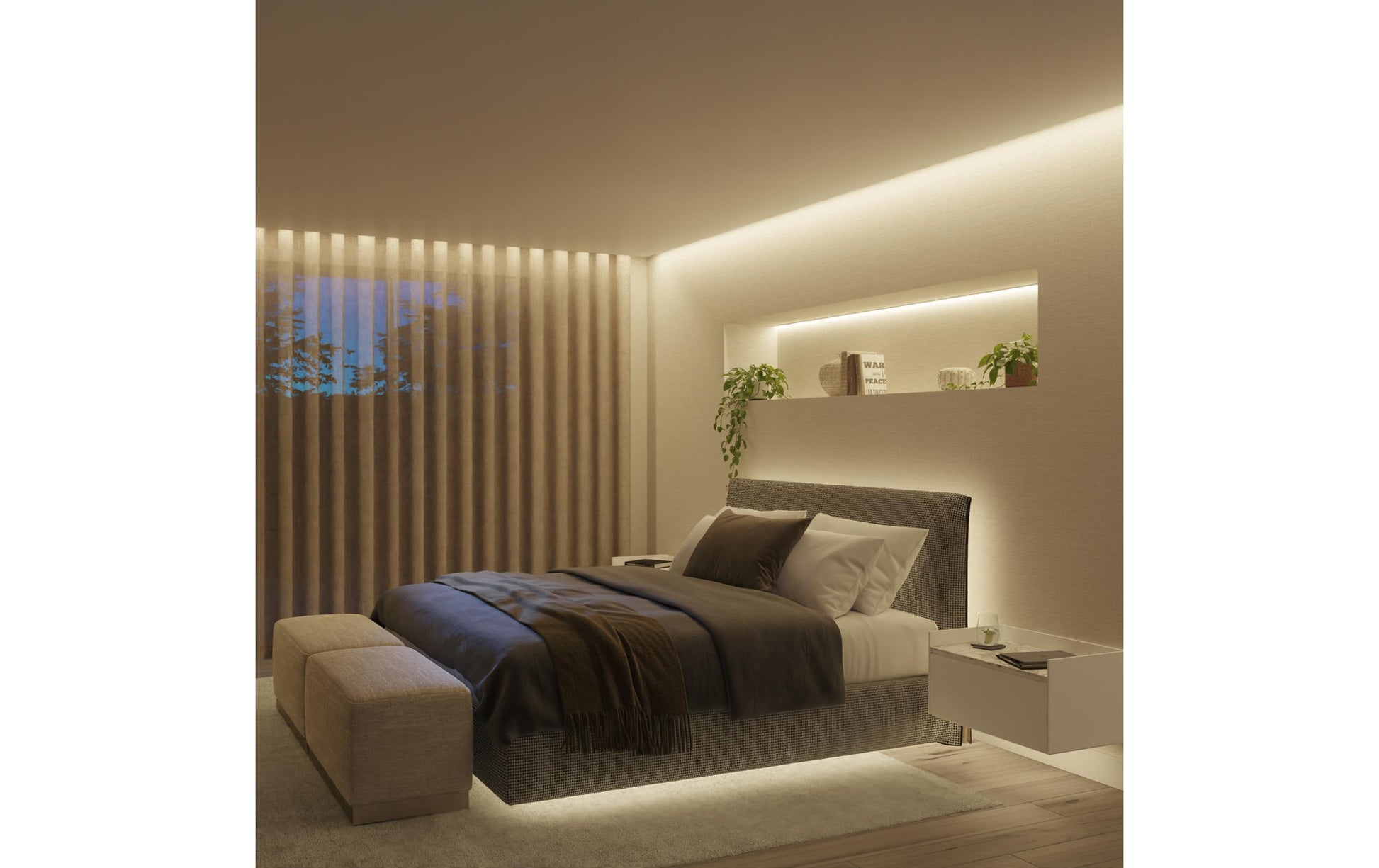Philips by Signify Philips Hue LED-Strip Lightstrip Solo – 5 m, 1700 lm, 20 W, RGB, dimmbar, BT/Zigbee, weiss, mit Netzteil
