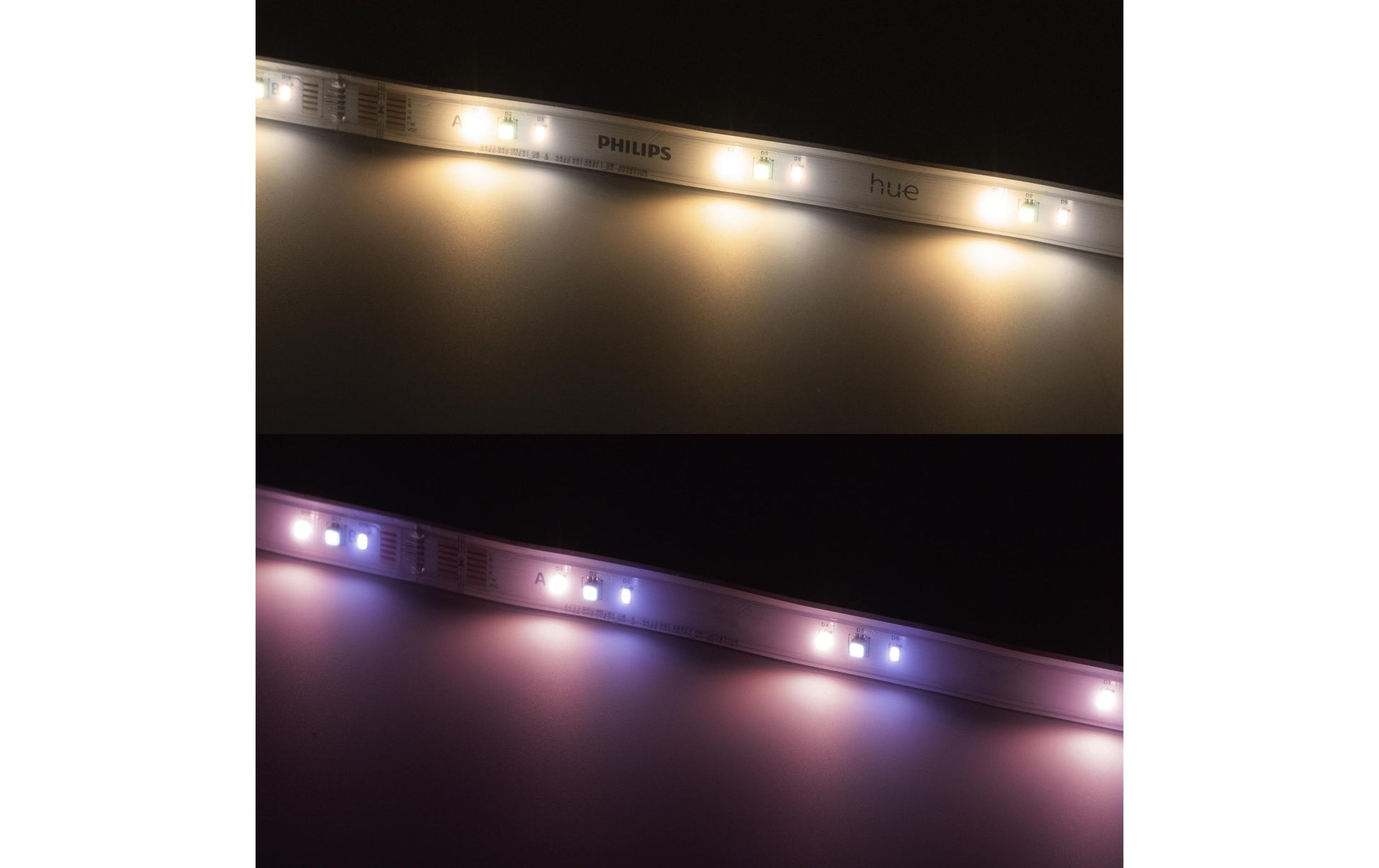 Philips by Signify Philips Hue LED-Strip Lightstrip Solo – 5 m, 1700 lm, 20 W, RGB, dimmbar, BT/Zigbee, weiss, mit Netzteil