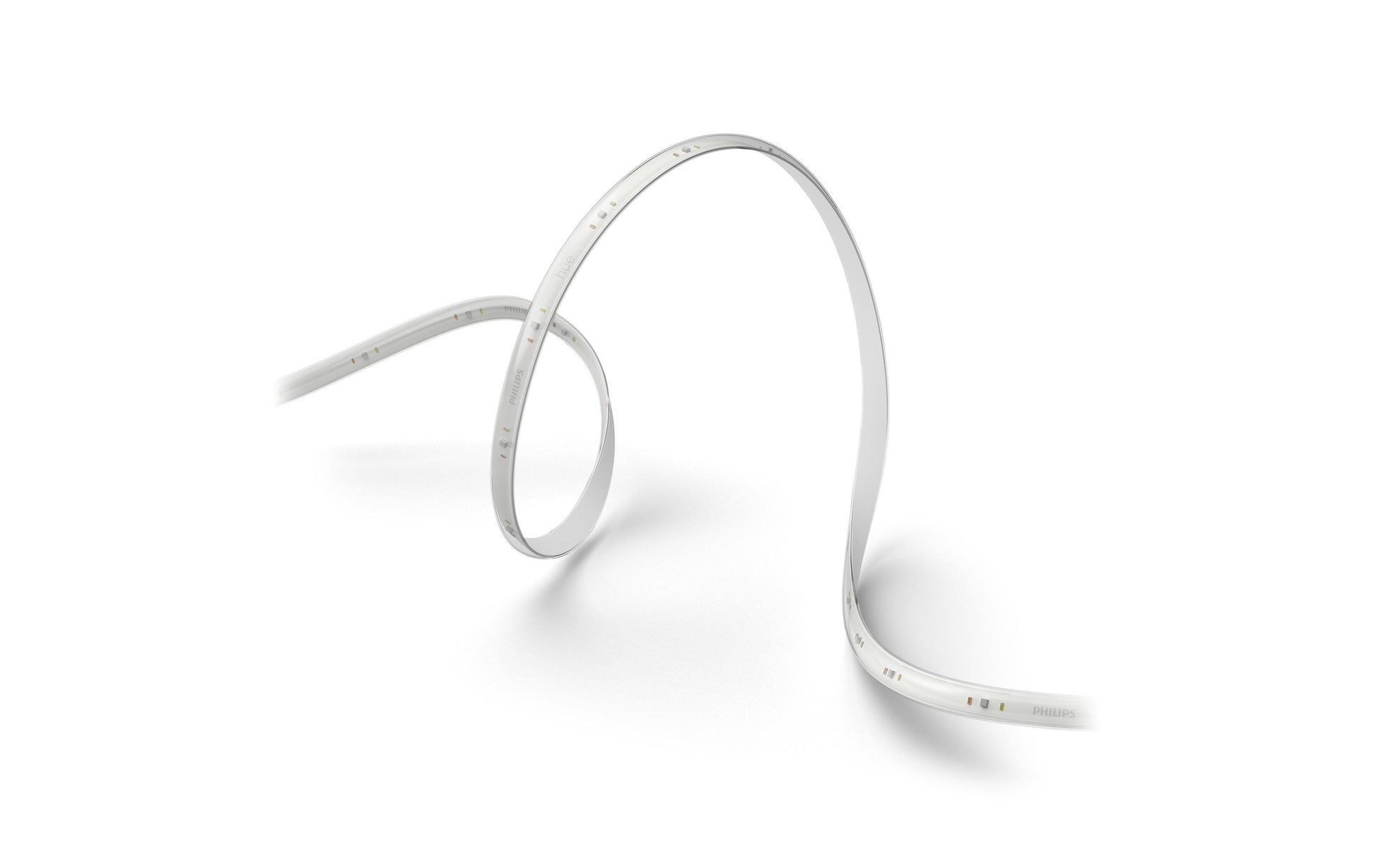 Philips by Signify Philips Hue LED-Strip Lightstrip Solo – 5 m, 1700 lm, 20 W, RGB, dimmbar, BT/Zigbee, weiss, mit Netzteil