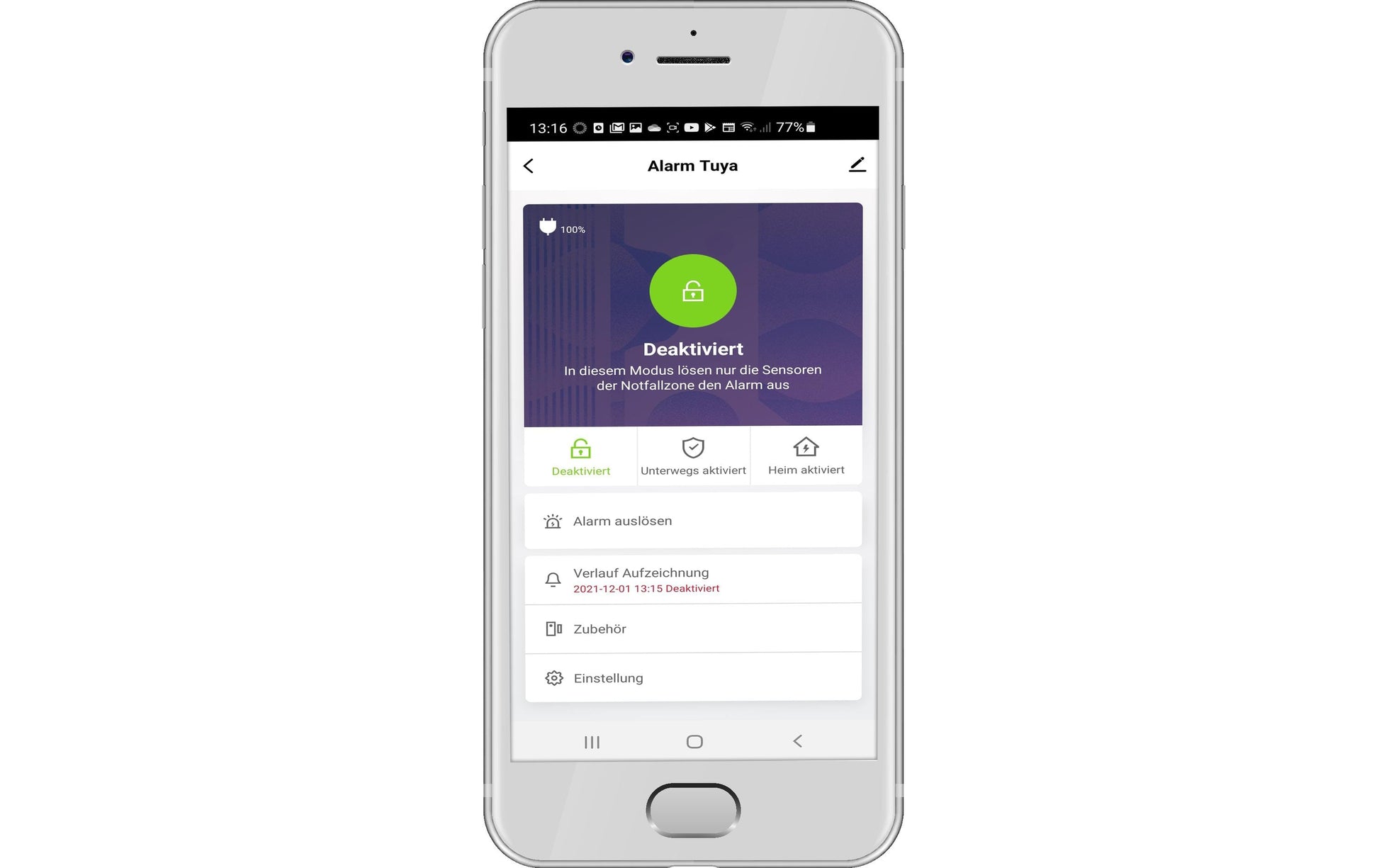 Olympia Alarmanlage Gateway – Sensor-Hub/Pod, WLAN (Wi-Fi 4), Bluetooth, 868 MHz – Weiss, für Olympia ProMini