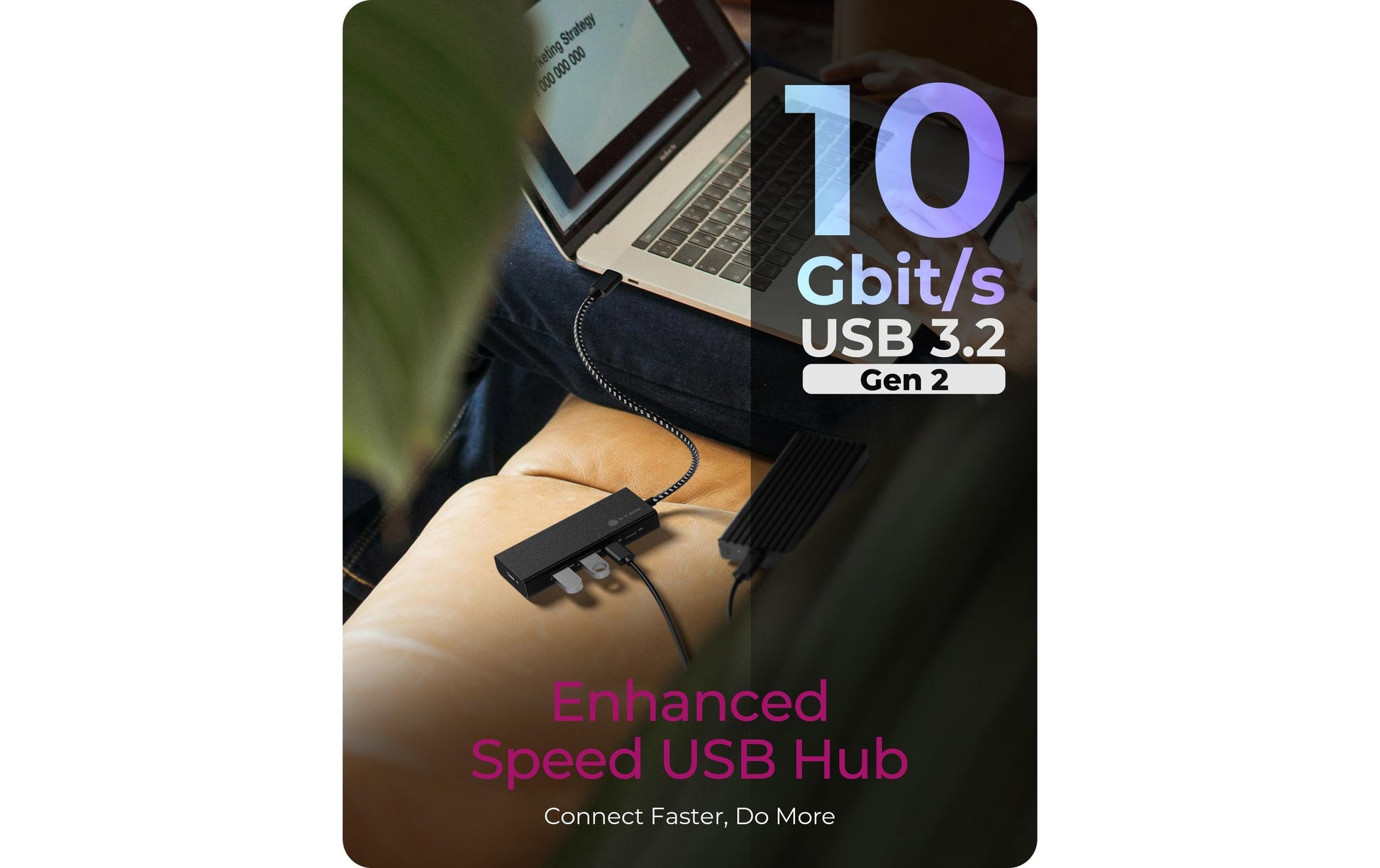 ICY BOX IB-HUB1436-CPD USB-Hub – USB-C, 2× USB-A, 2× USB-C, 100 W PD, für Windows/Mac