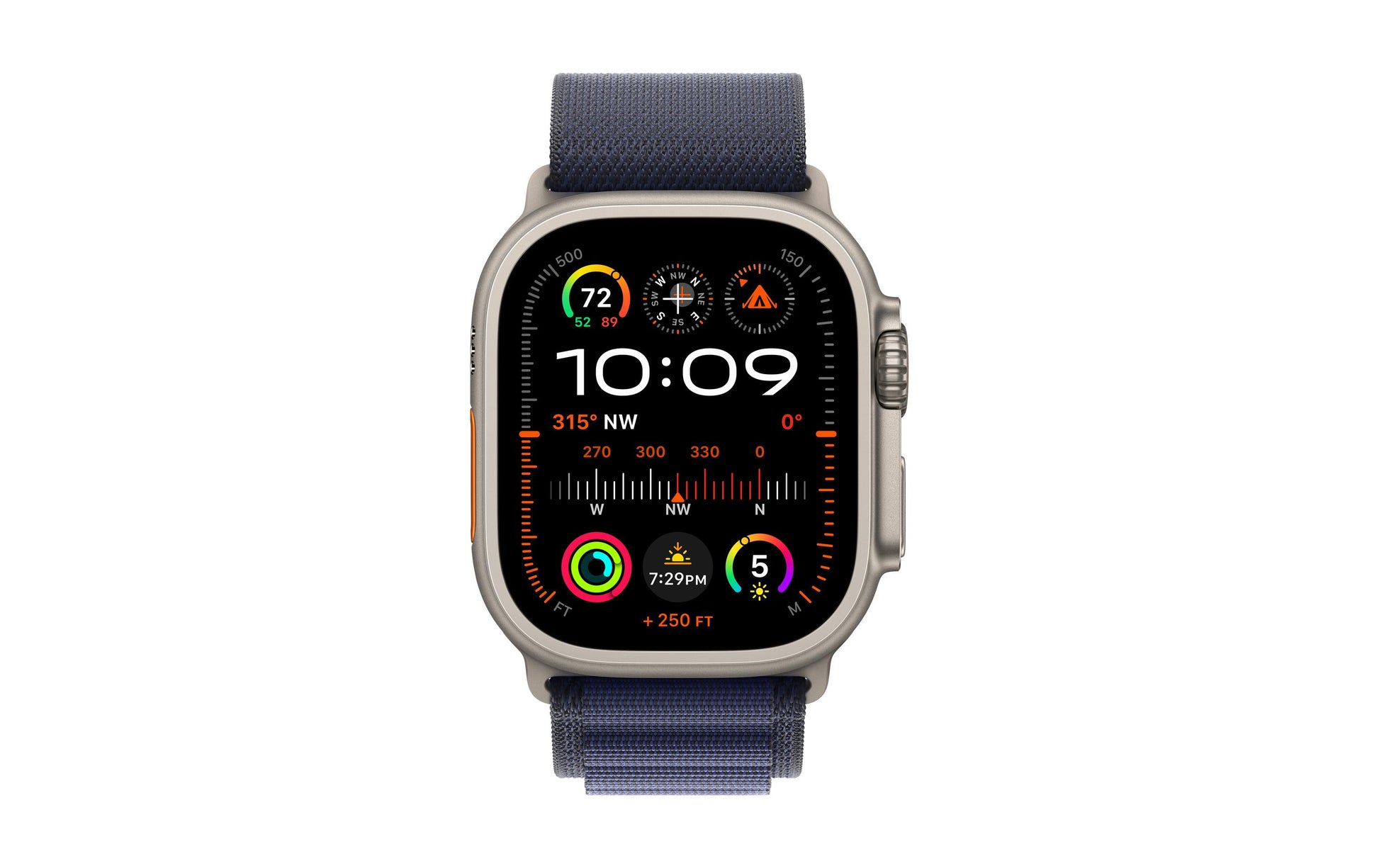 Apple Alpine Loop – Armband – für Apple Watch 49 mm, Navy, Grösse S, Polyester