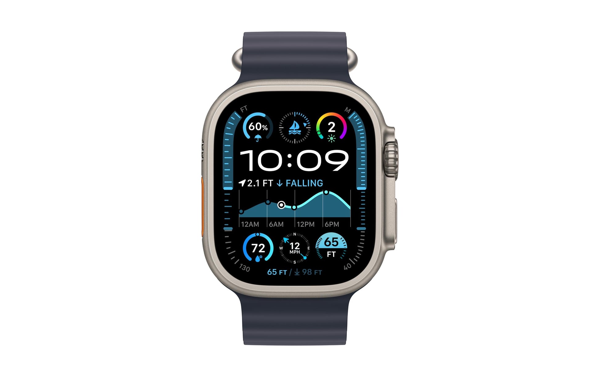 Apple Navy OceanBand N Tit – Armband – für Apple Watch 49 mm