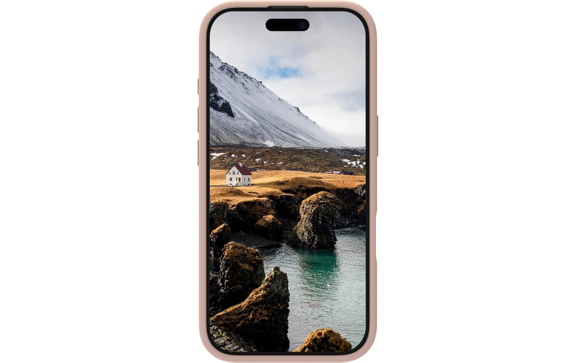dbramante1928 Monaco Backcover – für Apple iPhone 16 Pro, MagSafe, Kunststoff+Silikon, Pink Sand