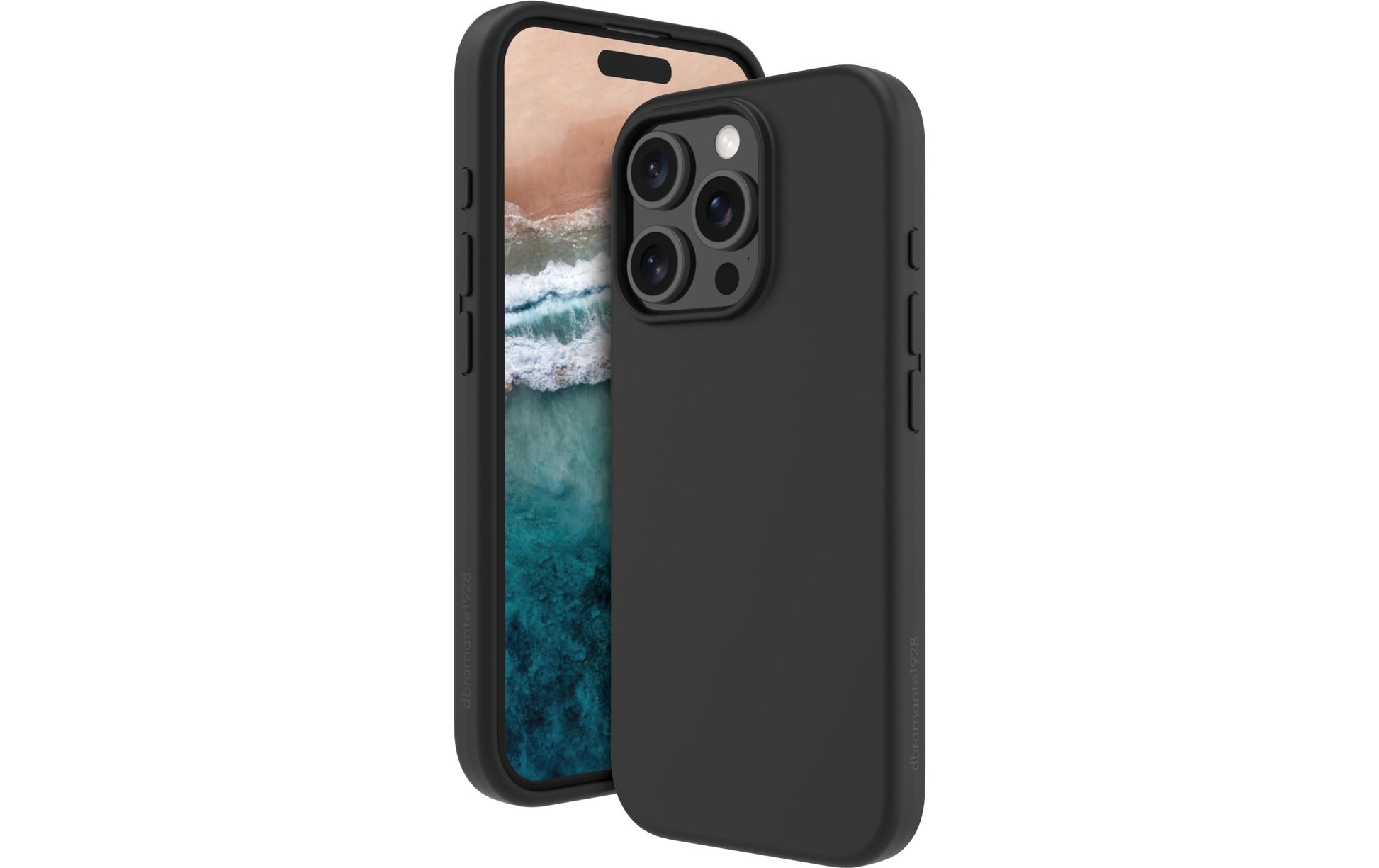 dbramante1928 Monaco Backcover – für Apple iPhone 16 Pro, MagSafe, Kunststoff+Silikon, Night Black