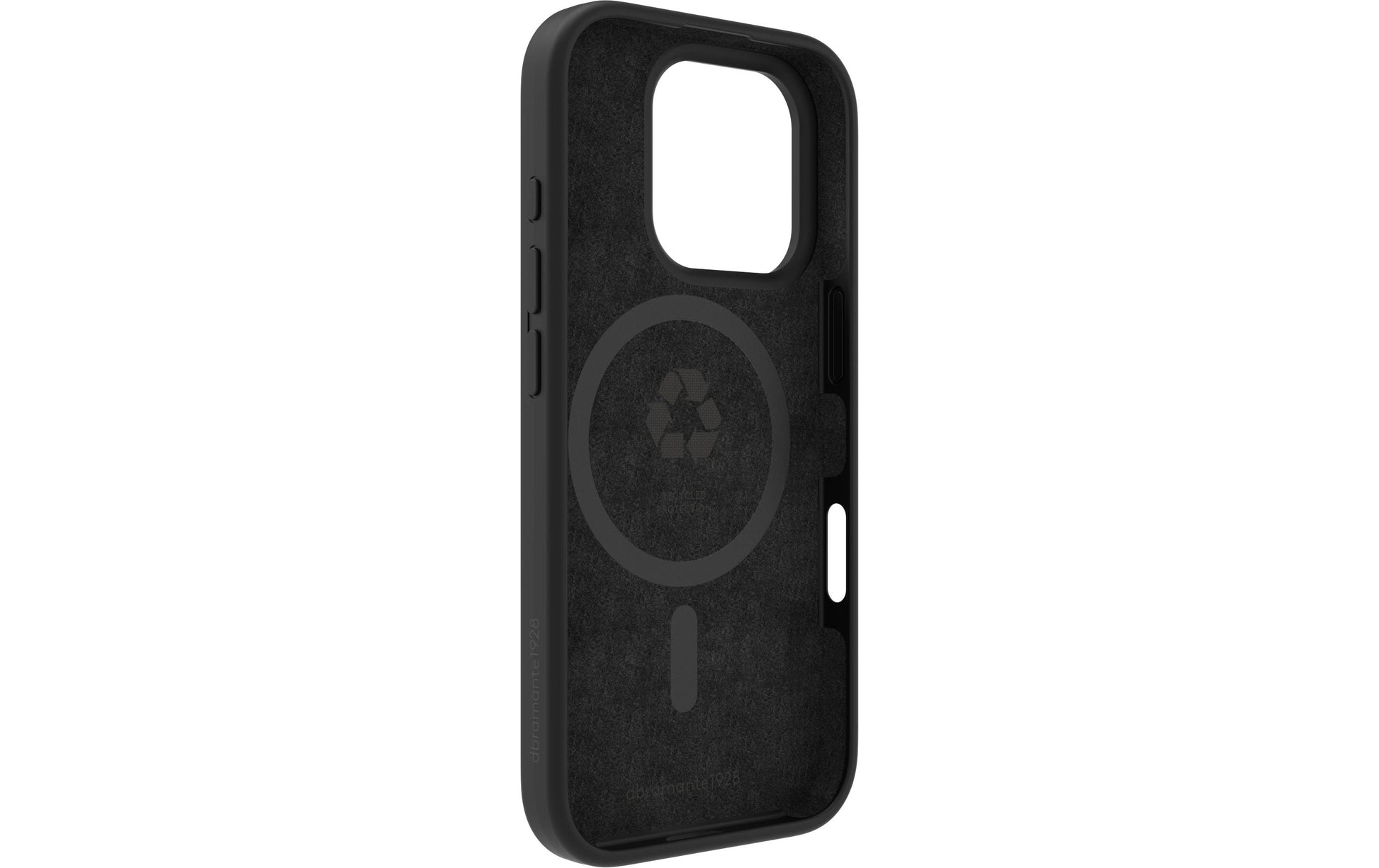 dbramante1928 Monaco Backcover – für Apple iPhone 16 Pro, MagSafe, Kunststoff+Silikon, Night Black