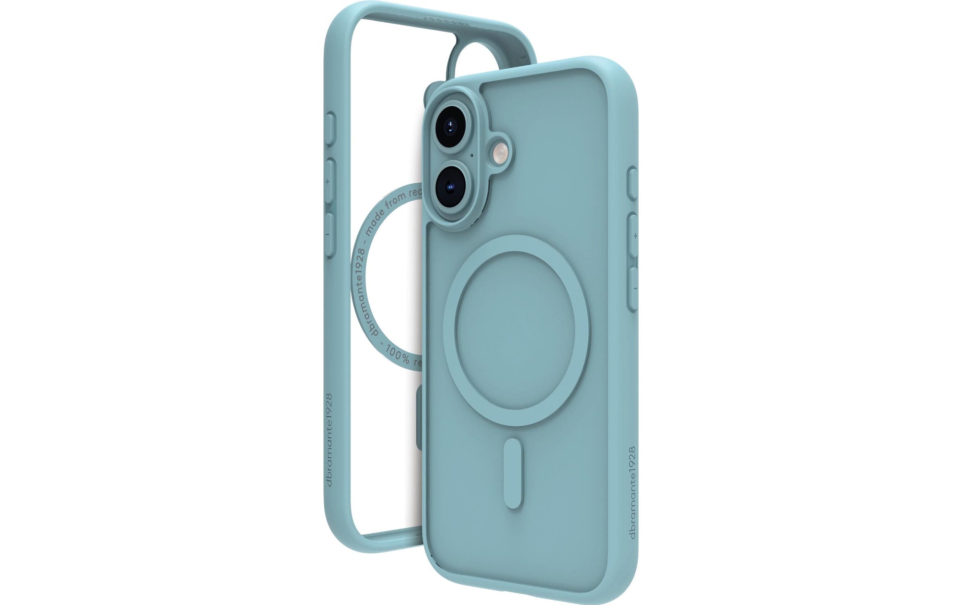 dbramante1928 Grenen Backcover – für Apple iPhone 16 – MagSafe, Recycling-Kunststoff, grün, bis 2 m sturzsicher