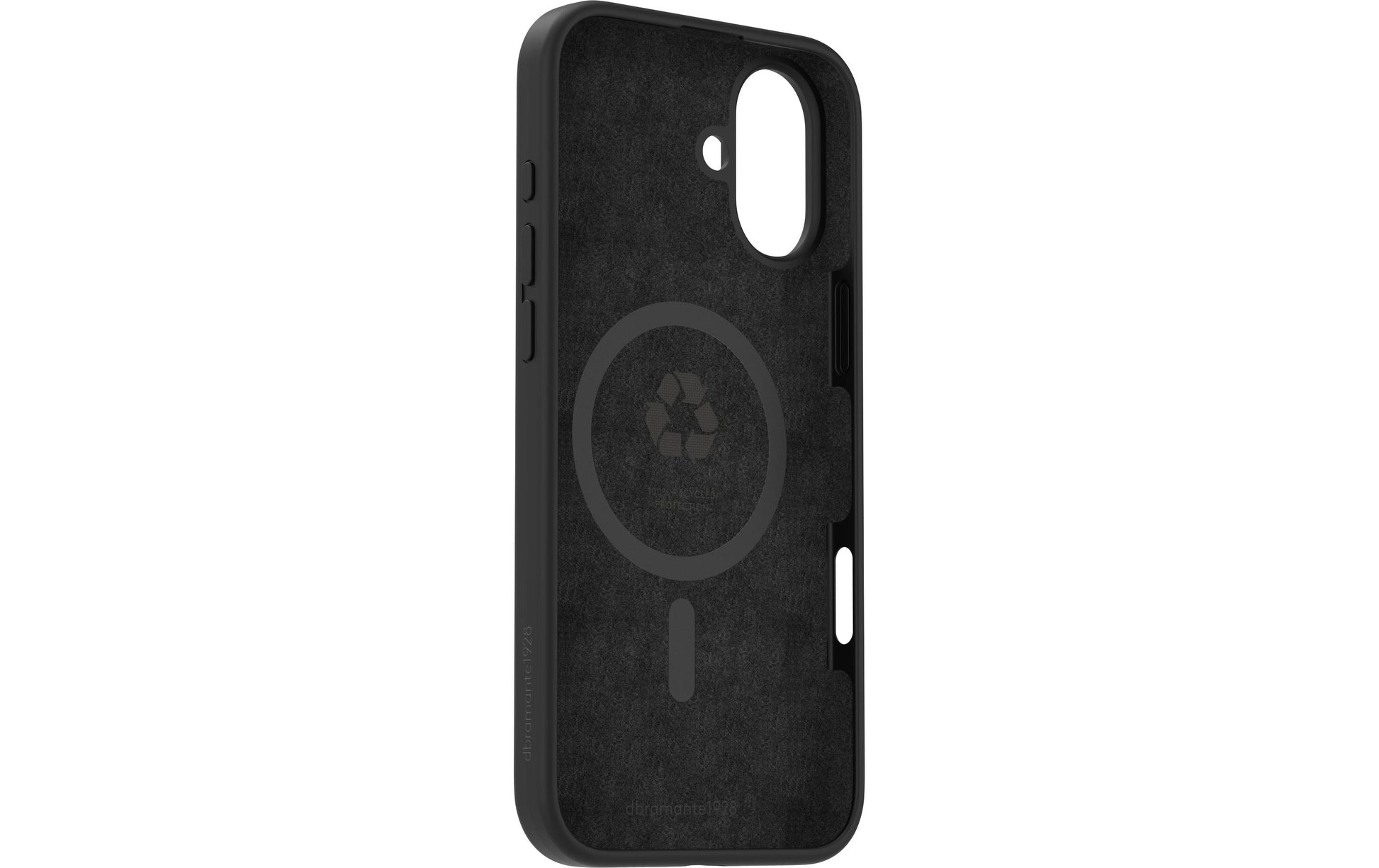 dbramante1928 Monaco Backcover – für Apple iPhone 16 Plus, MagSafe, Silikon, Night Black