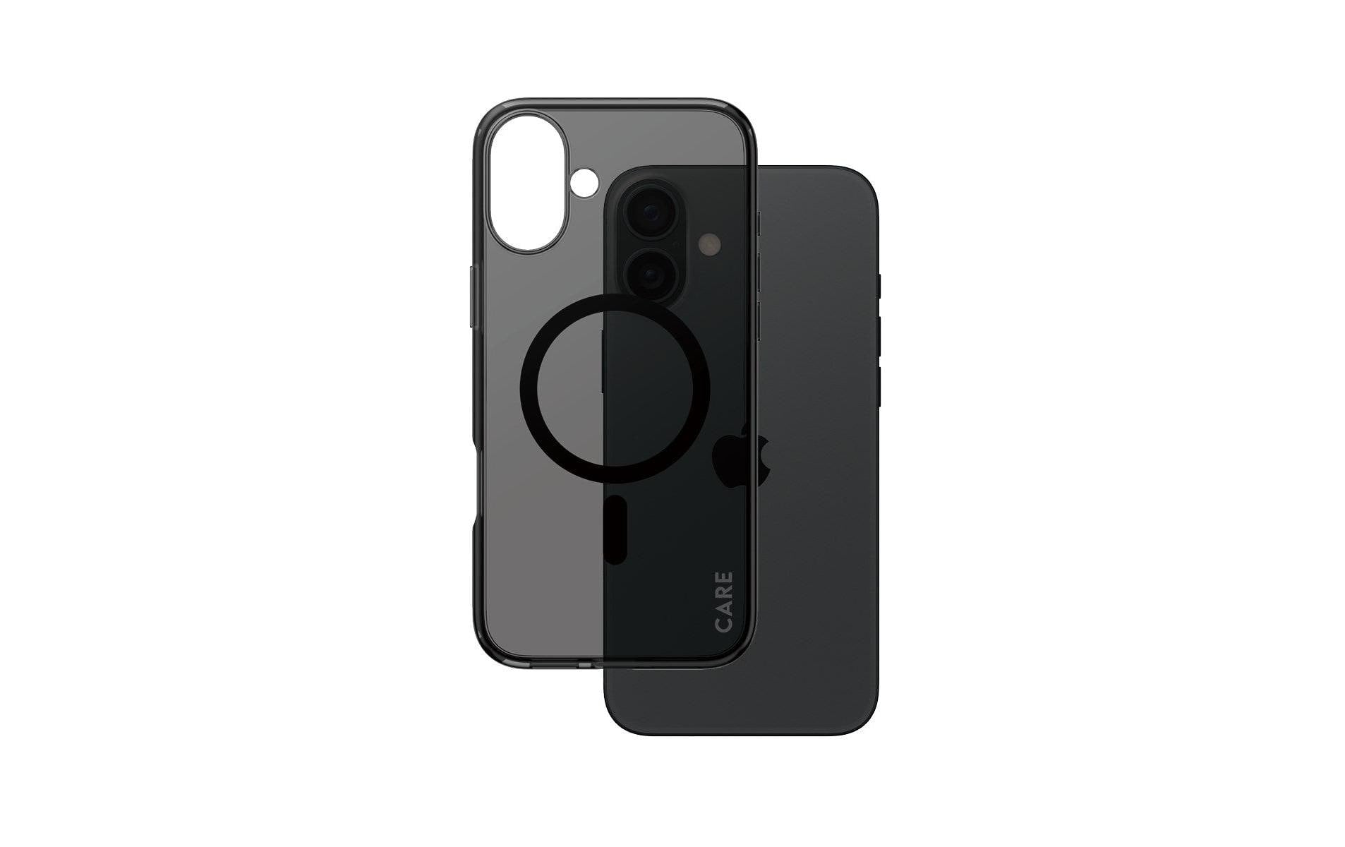 PanzerGlass CARE Flagship Backcover – für Apple iPhone 16 Plus, Smokey, bis 4,8 m sturzsicher
