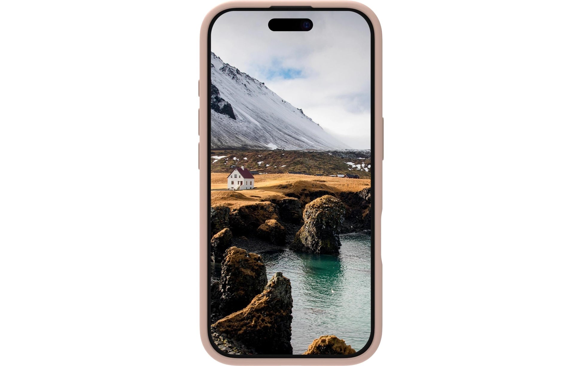 dbramante1928 Monaco Backcover – für Apple iPhone 16, MagSafe, Recycling-Kunststoff, Pink Sand