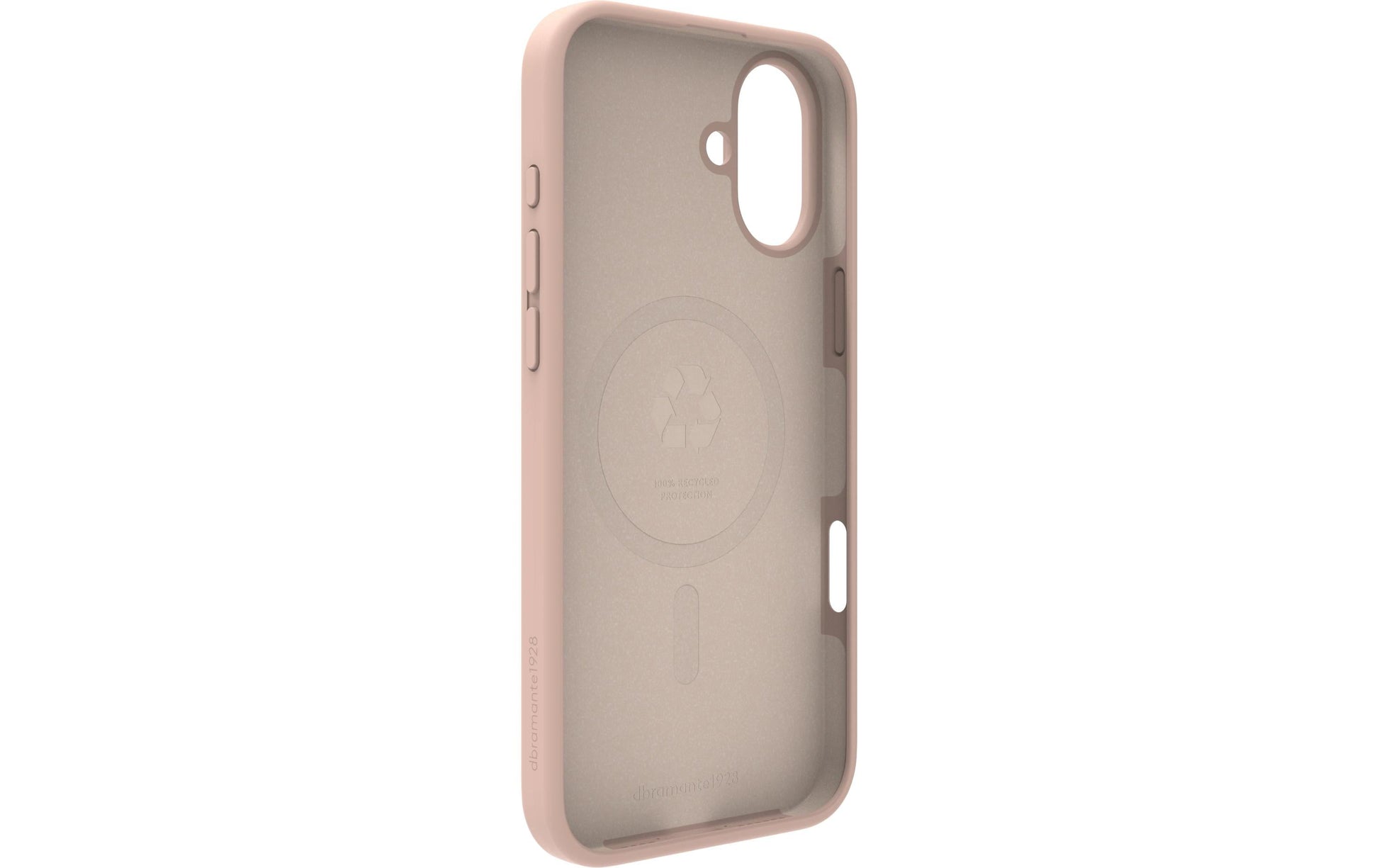 dbramante1928 Monaco – Backcover – für Apple iPhone 16 Plus, MagSafe, Silikon, Pink Sand