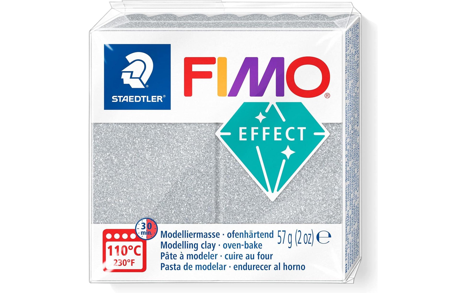 Staedtler Modelliermasse, Silber, ofenhärtend (110 °C, 30 min), 57 g