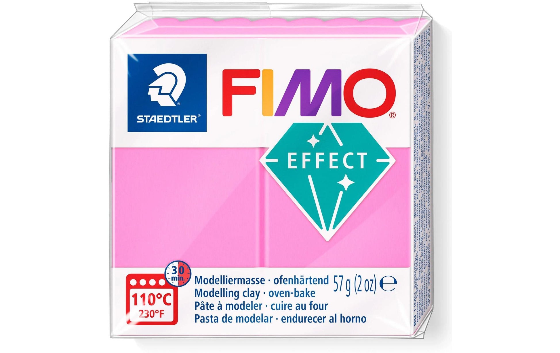 Staedtler FIMO – Modelliermasse, Rosa, ofenhärtend (110 °C, 30 min), 57 g