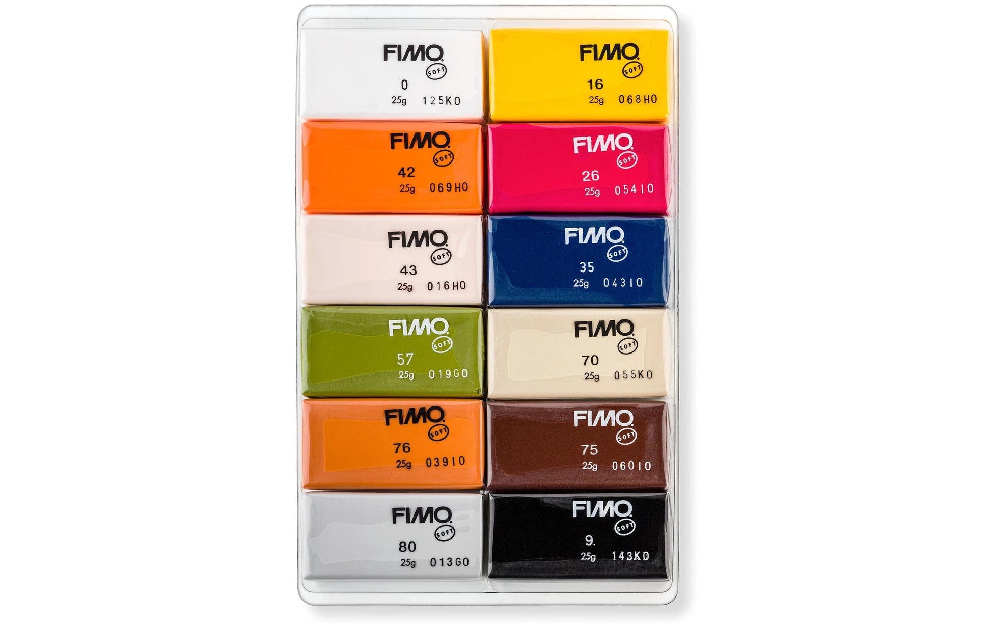 Staedtler Fimo Modelliermasse – Mehrfarbig, 12 Stück, 300 g