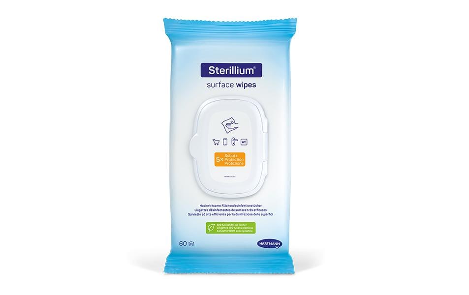 Sterillium Desinfektionstücher Surface Wipes – alkoholhaltig – für Flächen – 7 × 60 Stk. (420 Stk.)