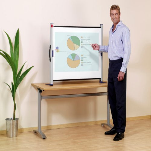 Nobo Mobile Leinwand – 4:3, 99,6 × 75 cm, weiss