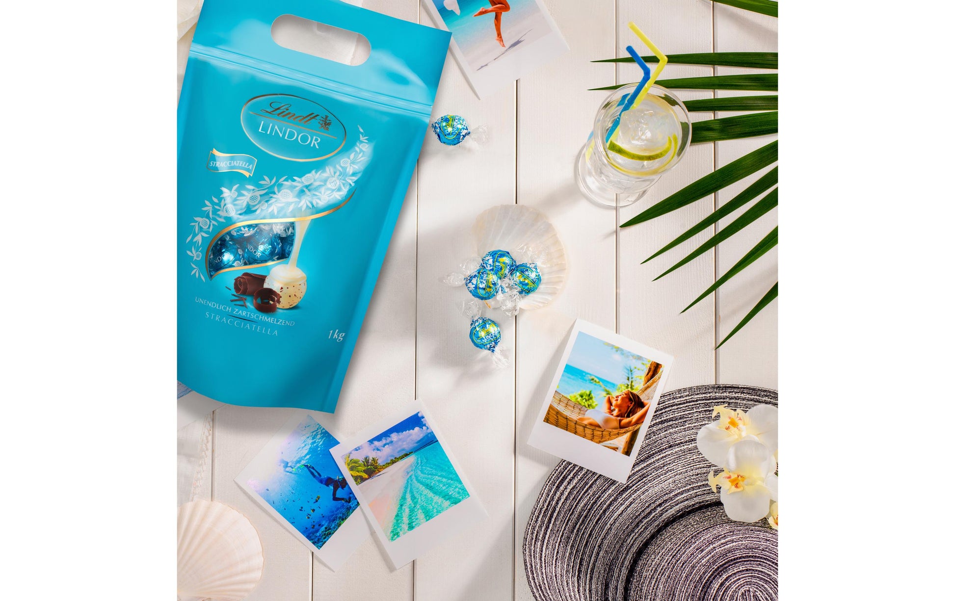 Lindt LINDOR Kugeln Stracciatella – Weiss, 1 kg