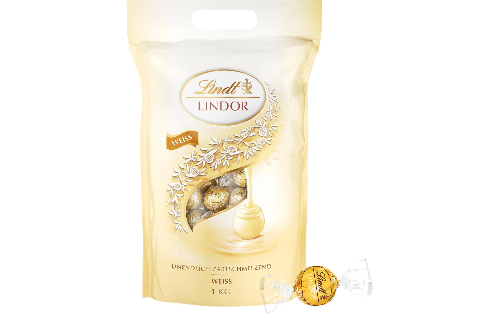Lindt LINDOR Kugeln – Weiss, 1 kg