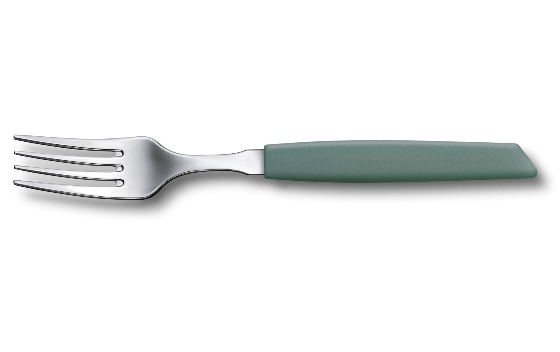 Victorinox Swiss Modern Tafelgabel – 20,5 cm, Edelstahl, Kunststoffgriff, Salbeigrün, spülmaschinenfest