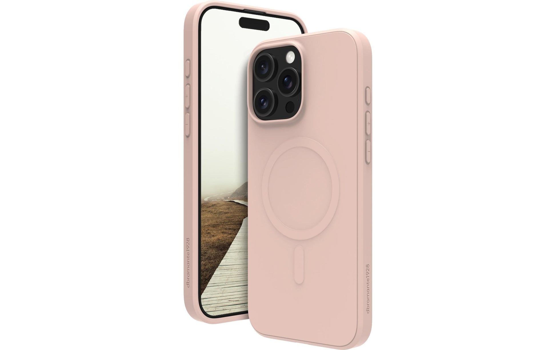 dbramante1928 Greenland Pro MS Backcover – für Apple iPhone 16 Pro Max, Kunststoff, Pink Sand