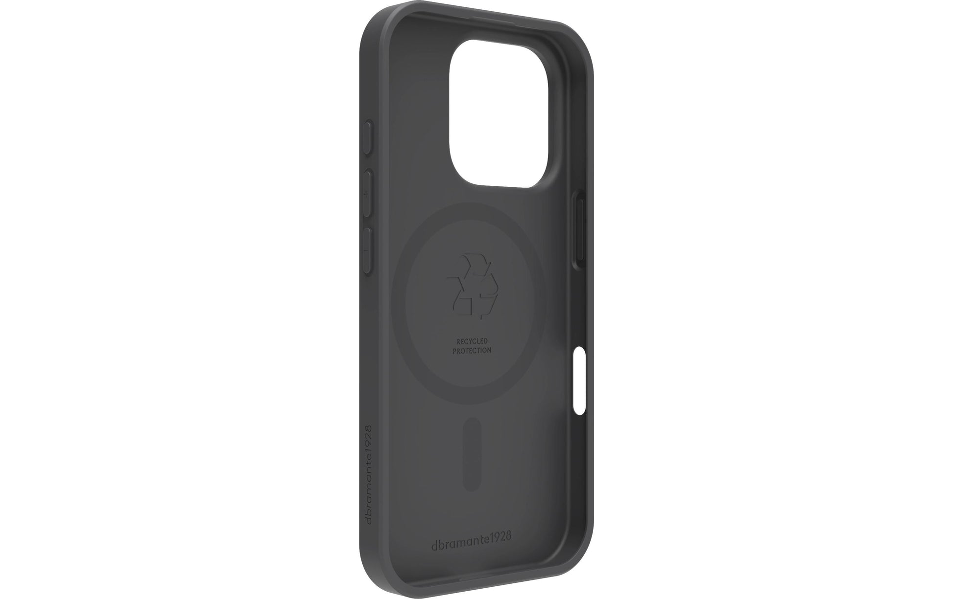 dbramante1928 Greenland Pro MS Rückcover – für Apple iPhone 16 Pro, Recycling-Kunststoff, Night Black
