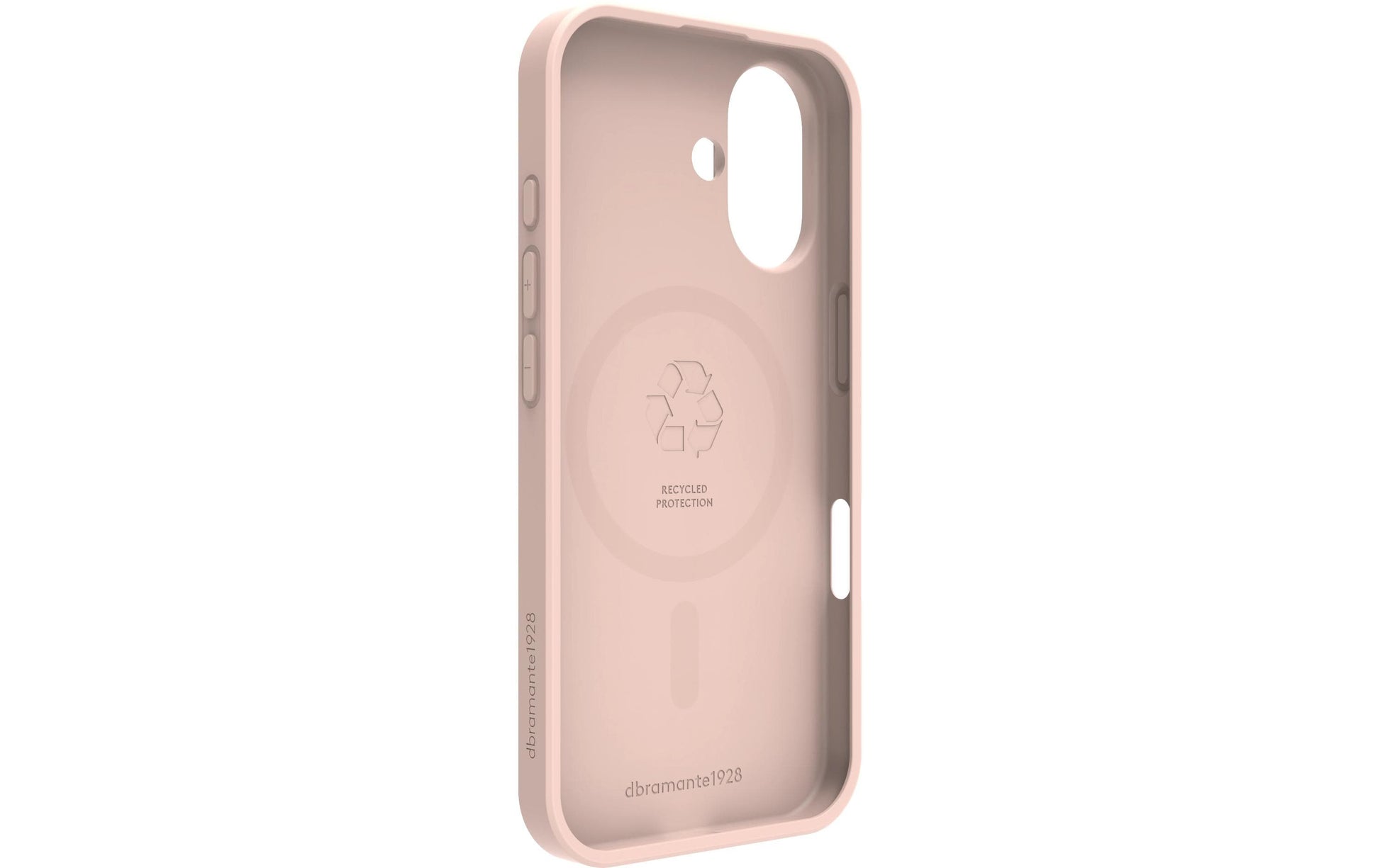 dbramante1928 Greenland Pro MS Backcover – für Apple iPhone 16, Recycling-Kunststoff, Pink Sand
