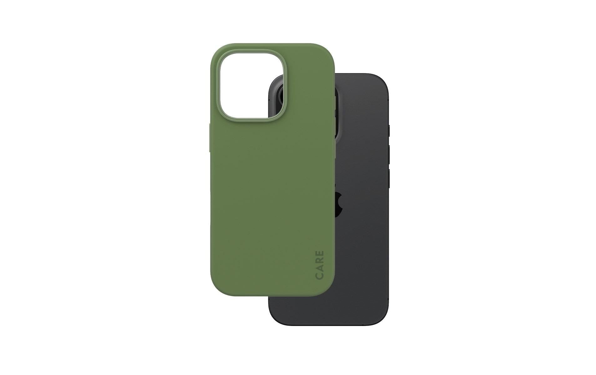 PanzerGlass CARE Backcover – für Apple iPhone 16 Pro, MagSafe, Recycling-Kunststoff, grün