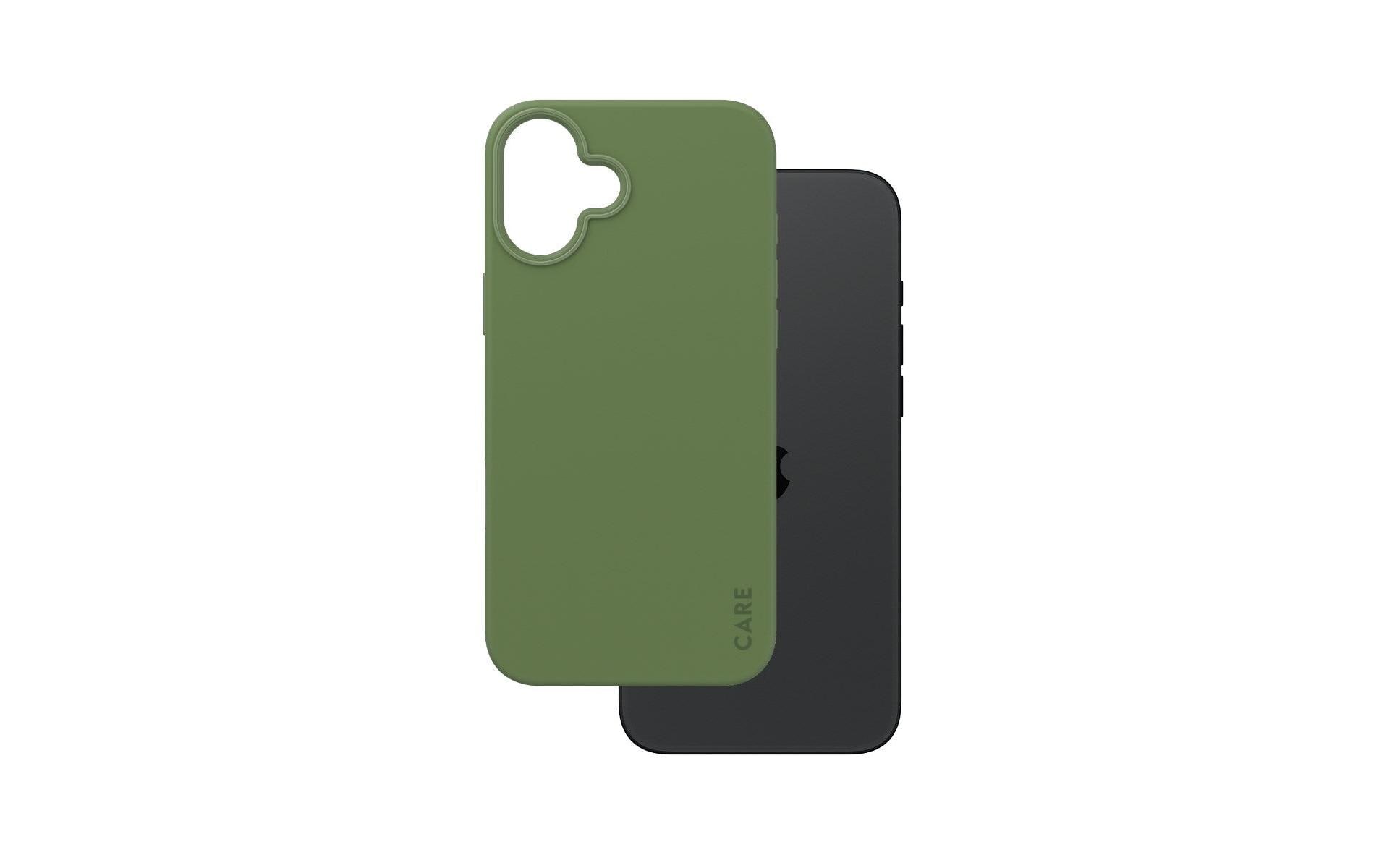 PanzerGlass CARE Backcover – für Apple iPhone 16 Plus, MagSafe, Recycling-Kunststoff, grün