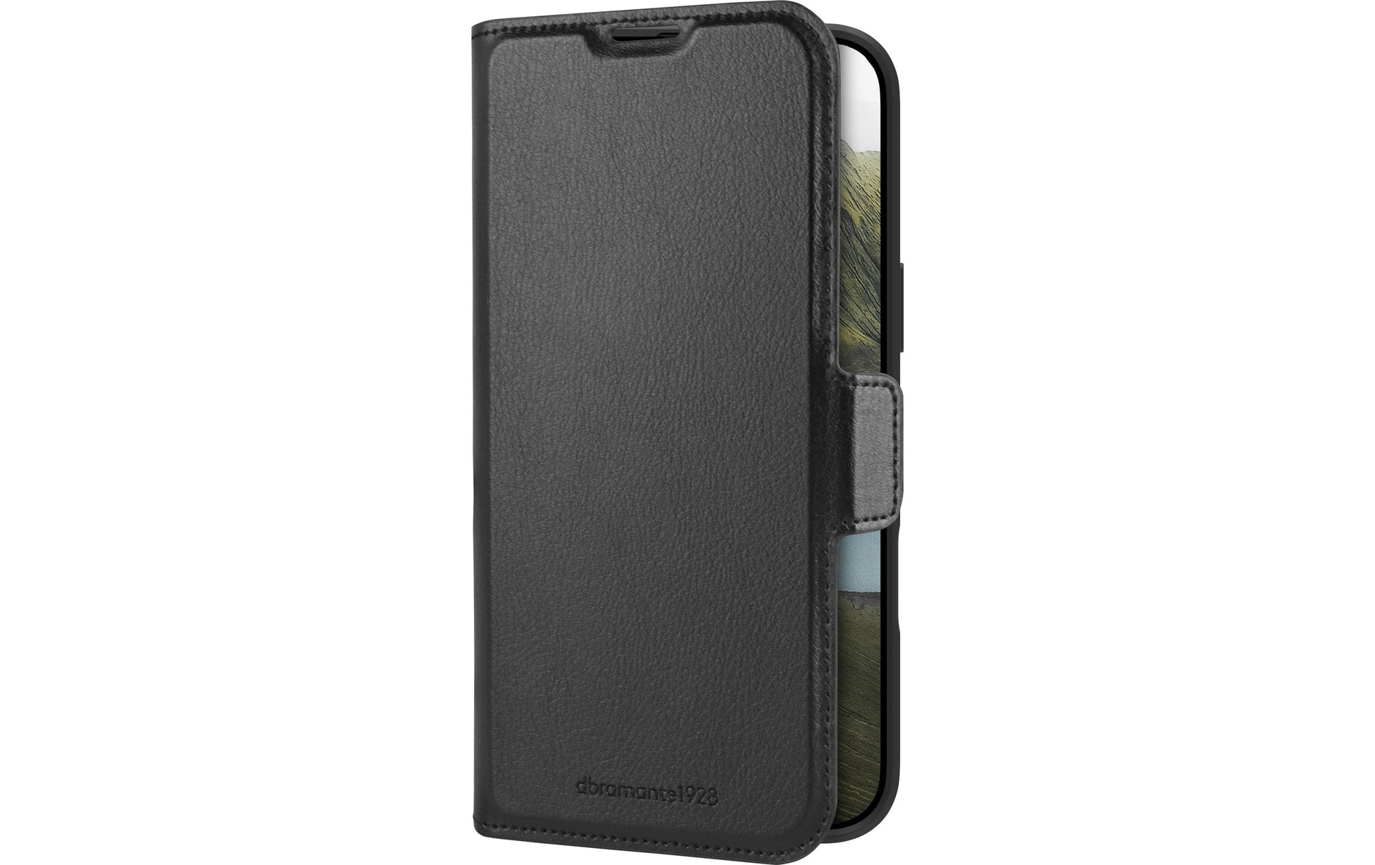dbramante1928 Oslo Pro Folio – für Apple iPhone 16 Plus, 3 Kartenfächer, PU, Schwarz, Magnetverschluss, kabellos