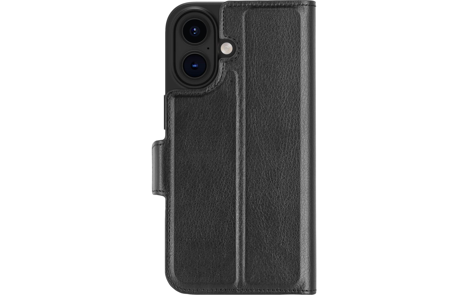 dbramante1928 Oslo Pro – Wallethülle – für Apple iPhone 16, mit Ständer, 3 Kartenfächer, PU, Schwarz