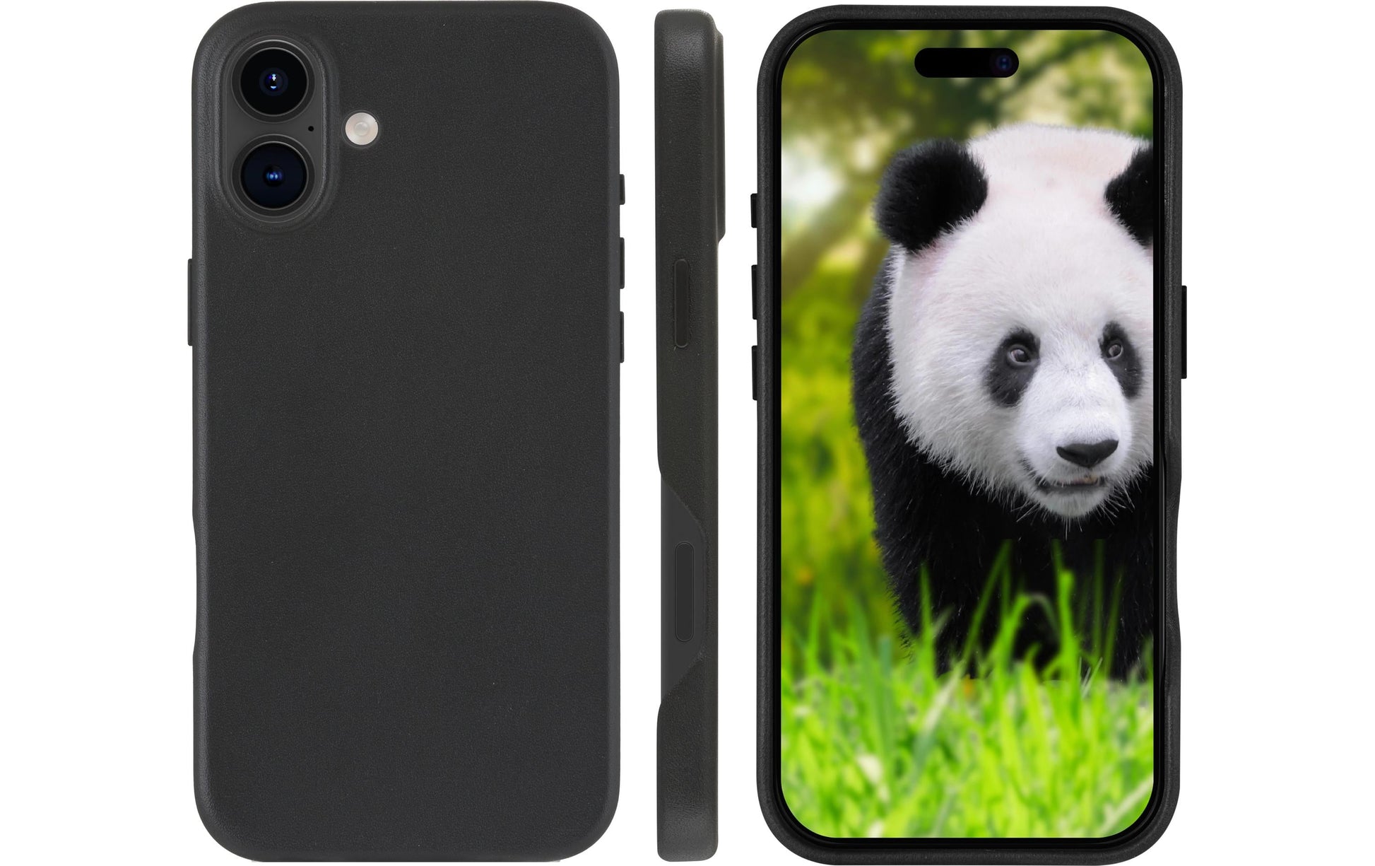 dbramante1928 Lynge Wallethülle – für Apple iPhone 16 Plus, MagSafe, 3 Kartenfächer, Leder, schwarz