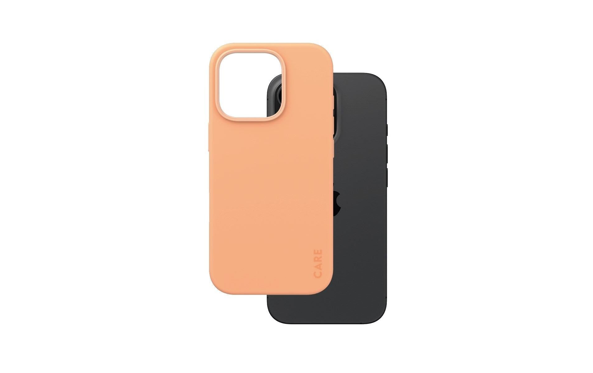 PanzerGlass CARE Backcover – für Apple iPhone 16 Pro, MagSafe, Kunststoff, Peachy