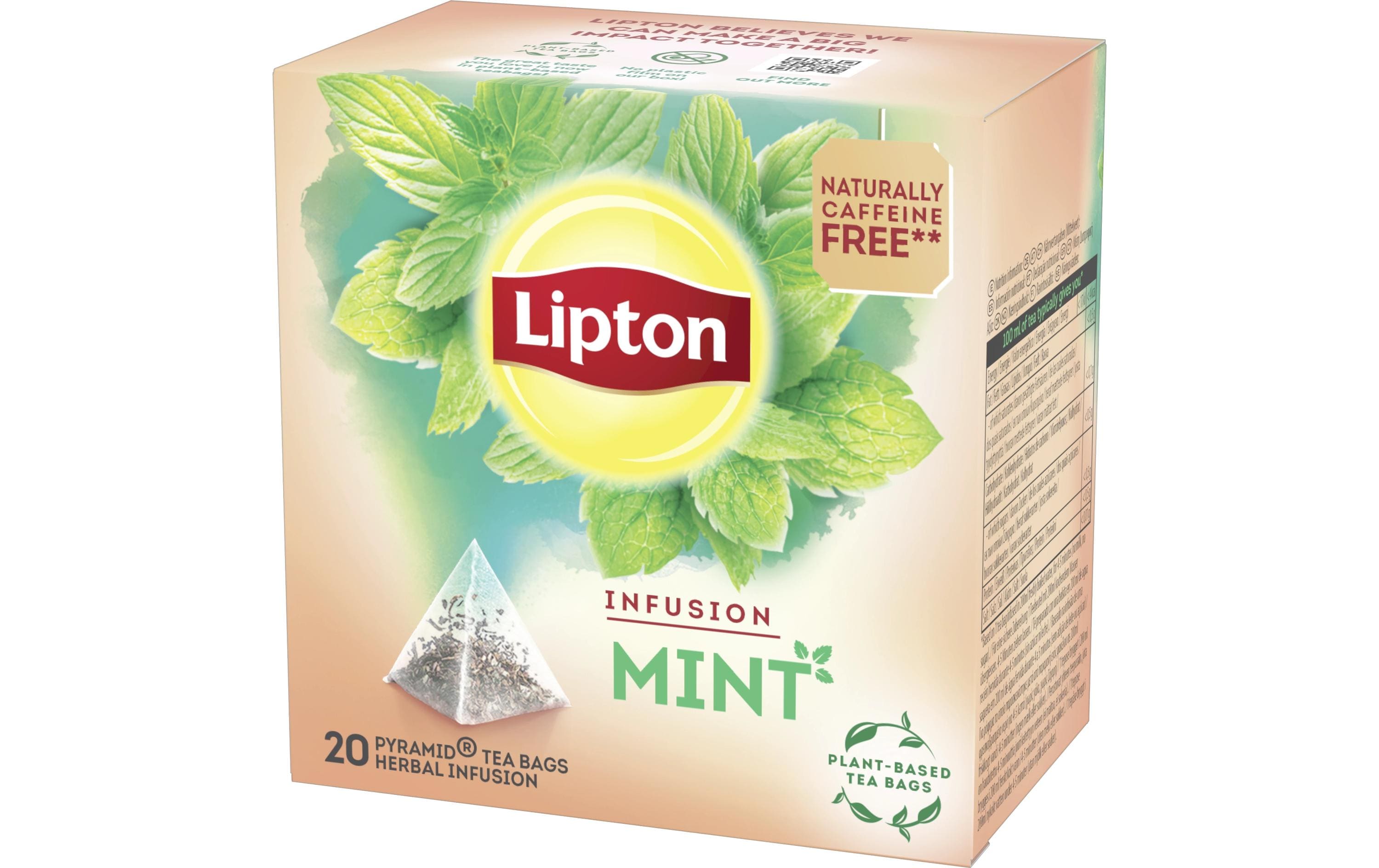 Lipton Kräutertee Pfefferminze – Teebeutel 20 Beutel – Fairtrade